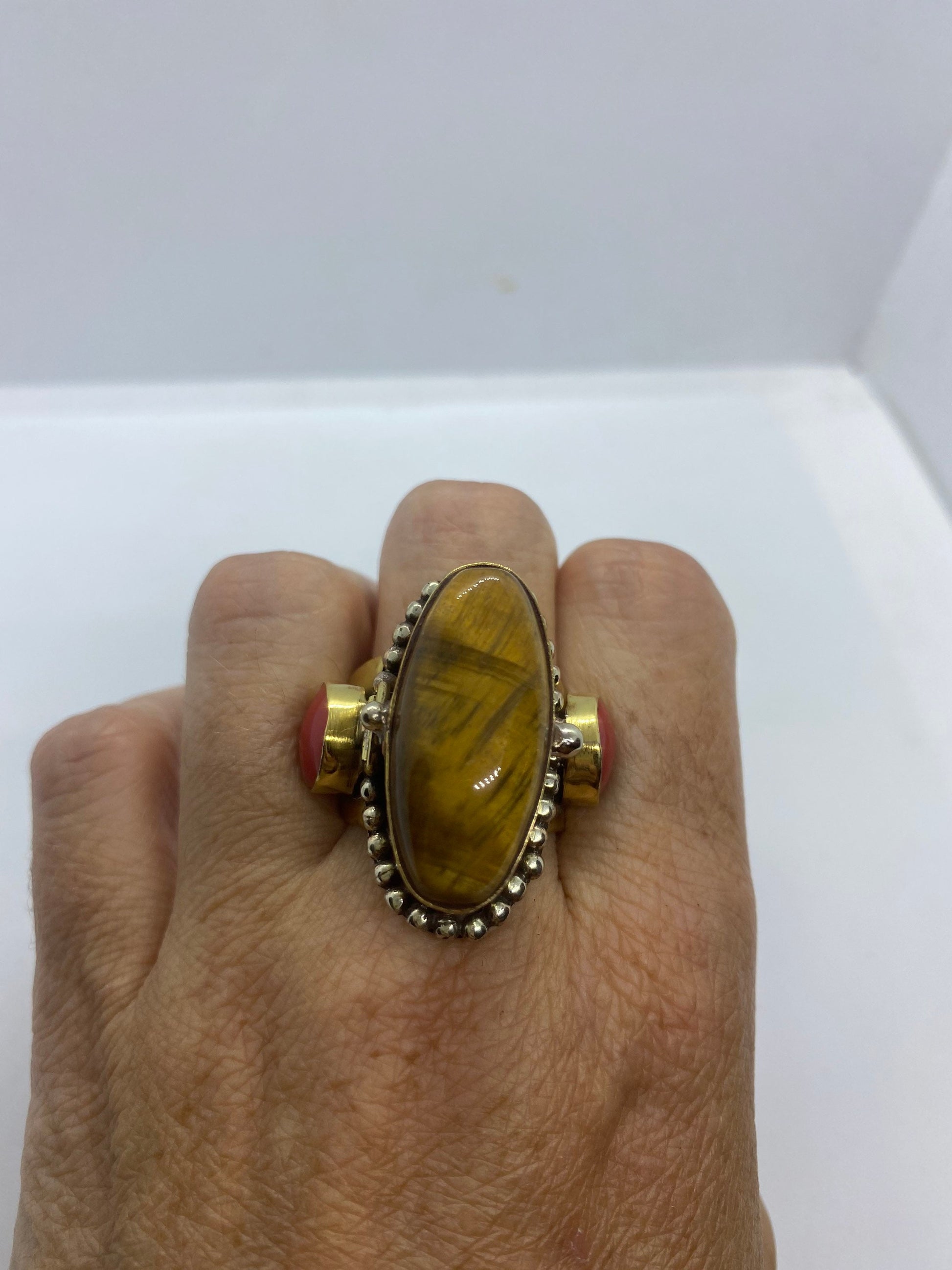 Vintage Poison Pillbox Ring Adjustable Bronze