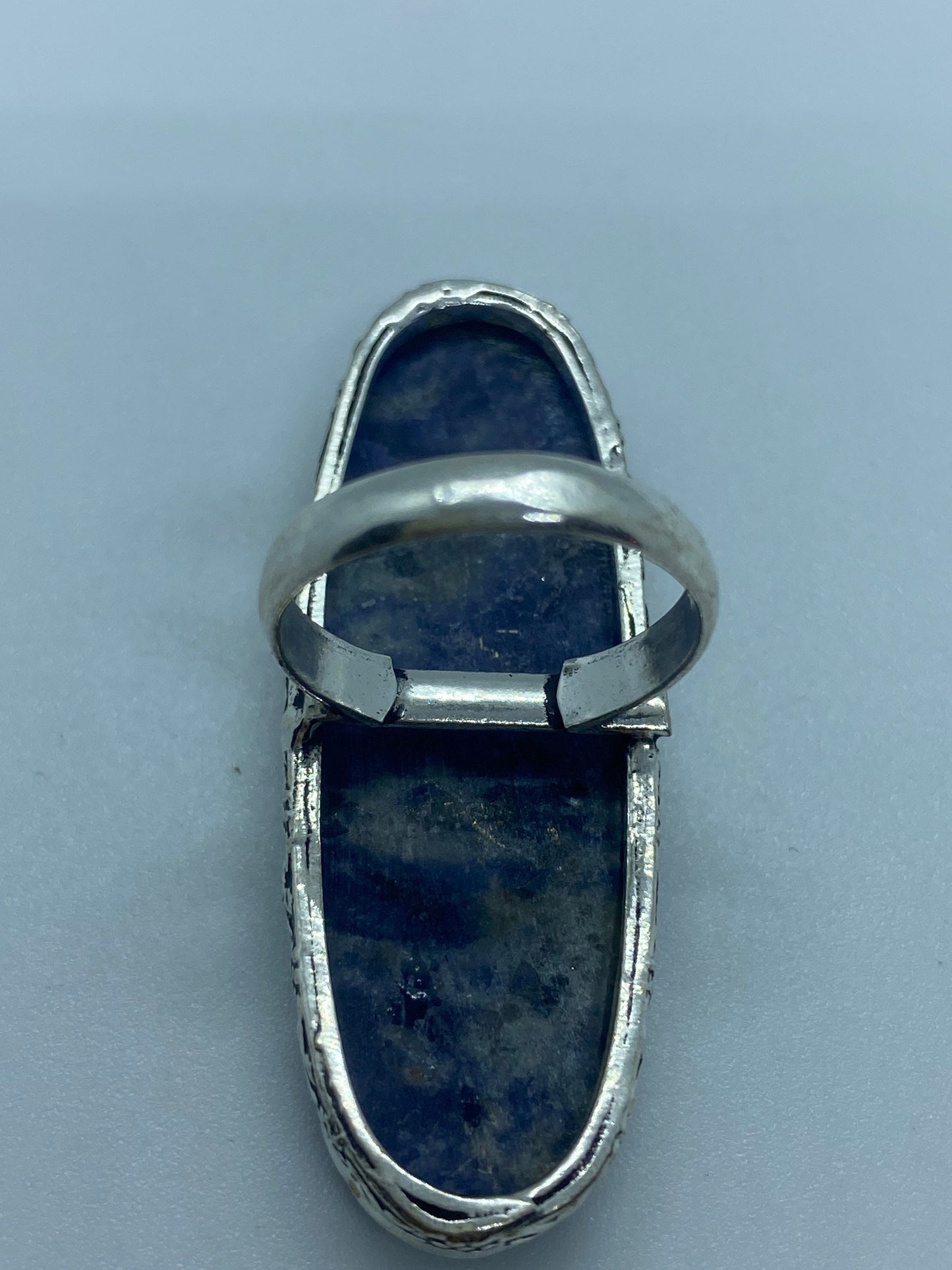 Vintage Blue Genuine Lapis Lazuli Ring Size 8