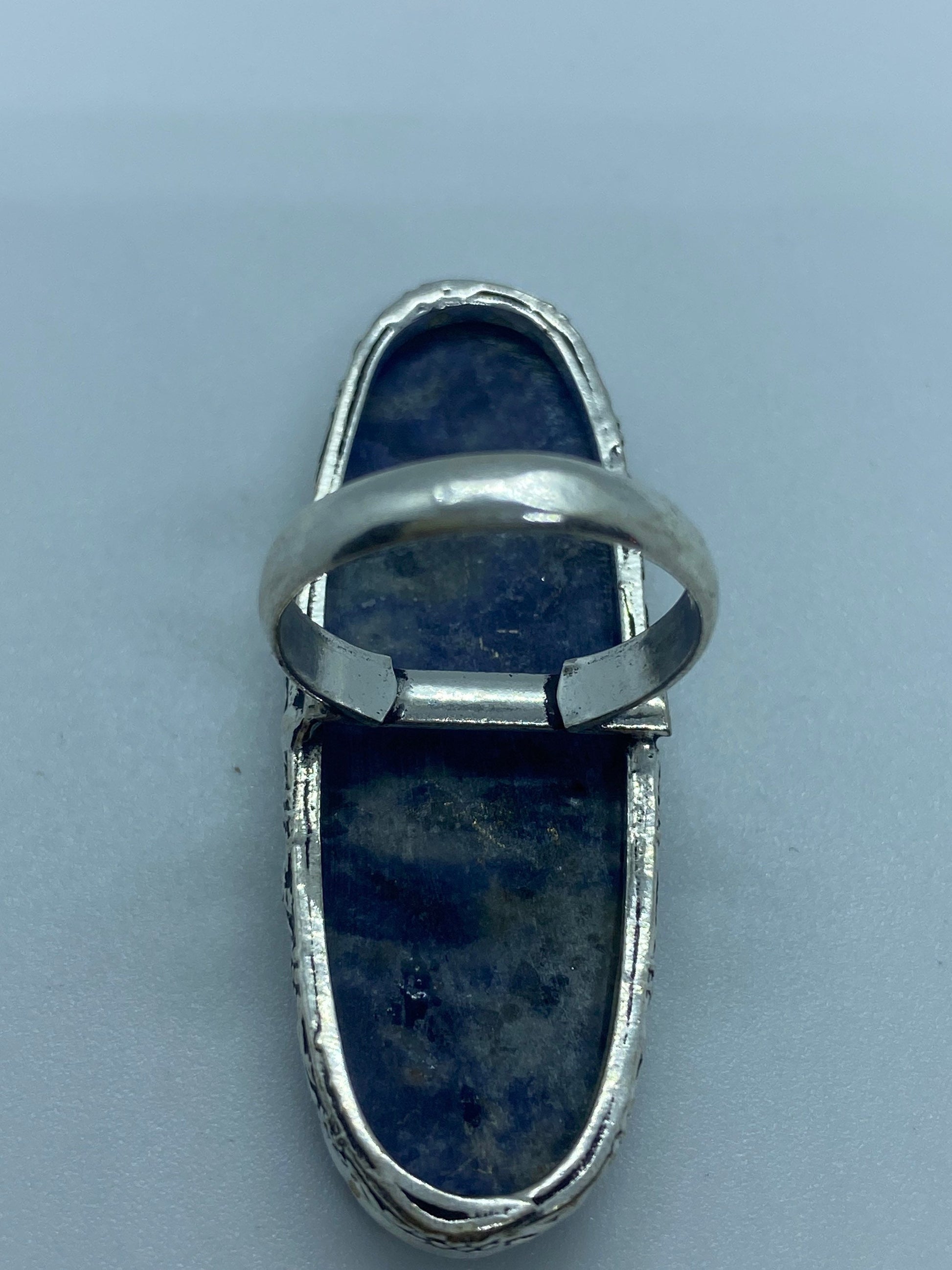 Vintage Blue Genuine Lapis Lazuli Ring Size 8
