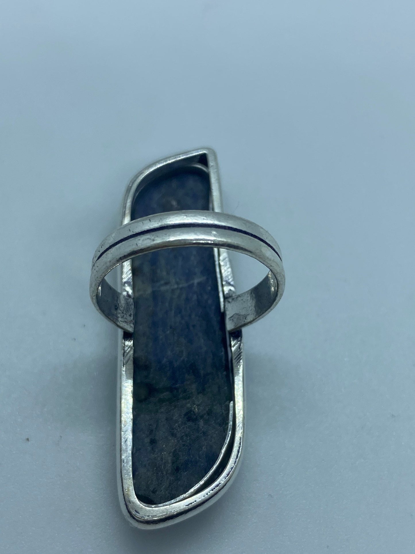 Vintage Blue Genuine Lapis Lazuli Ring Size 8