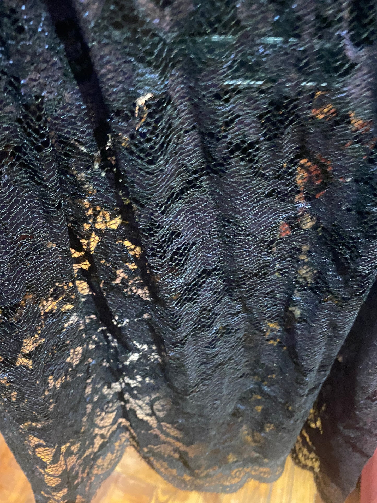 Vintage Style Navy Blue Embroidered kimono jacket