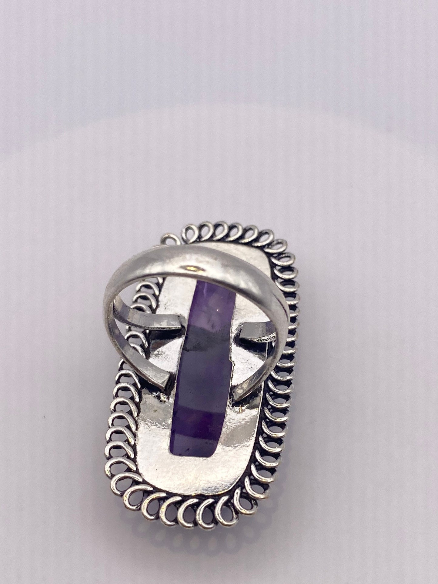Vintage Purple Amethyst Cocktail Ring