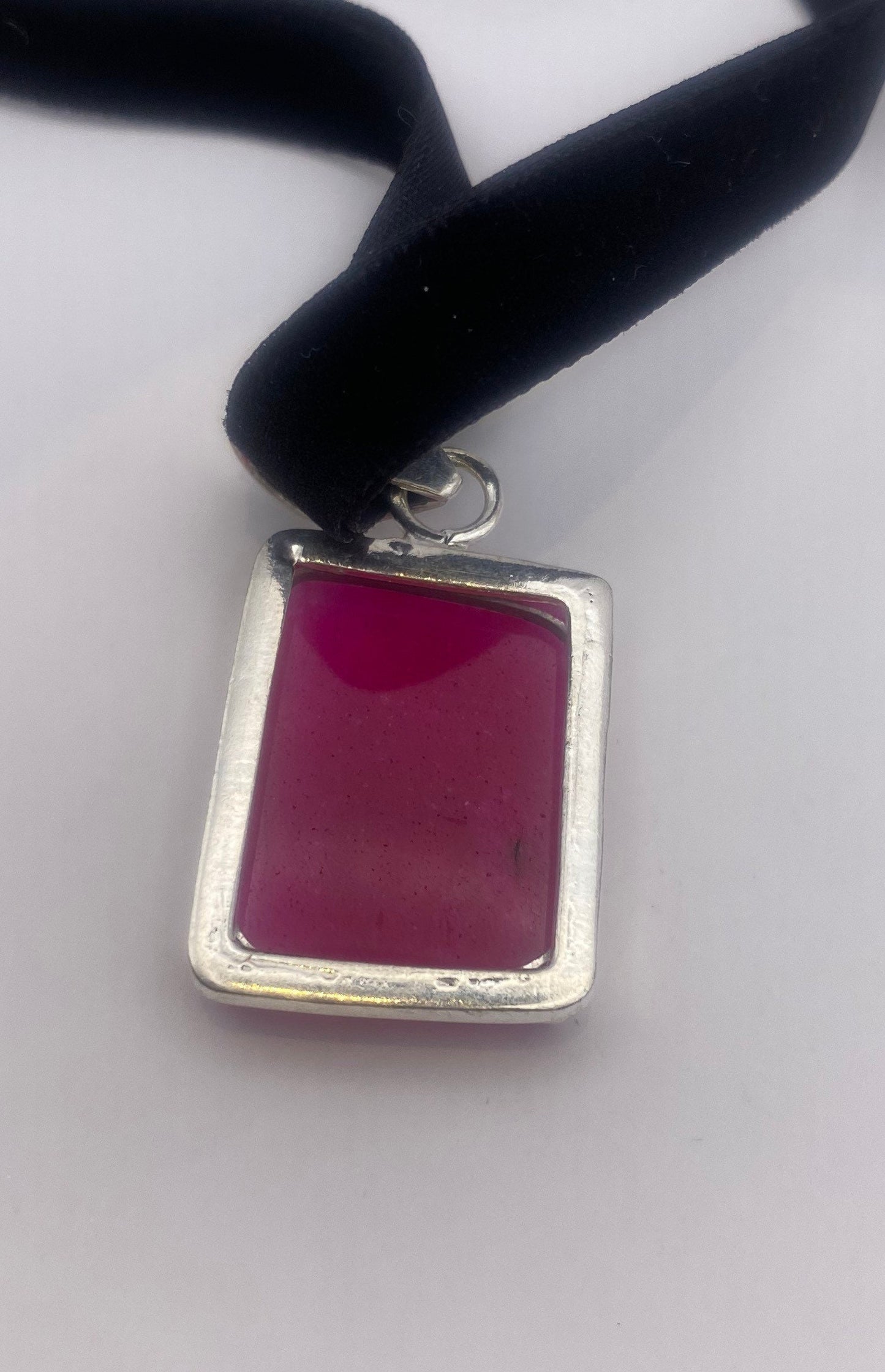 Vintage Antique Pink Raw Ruby Choker Necklace