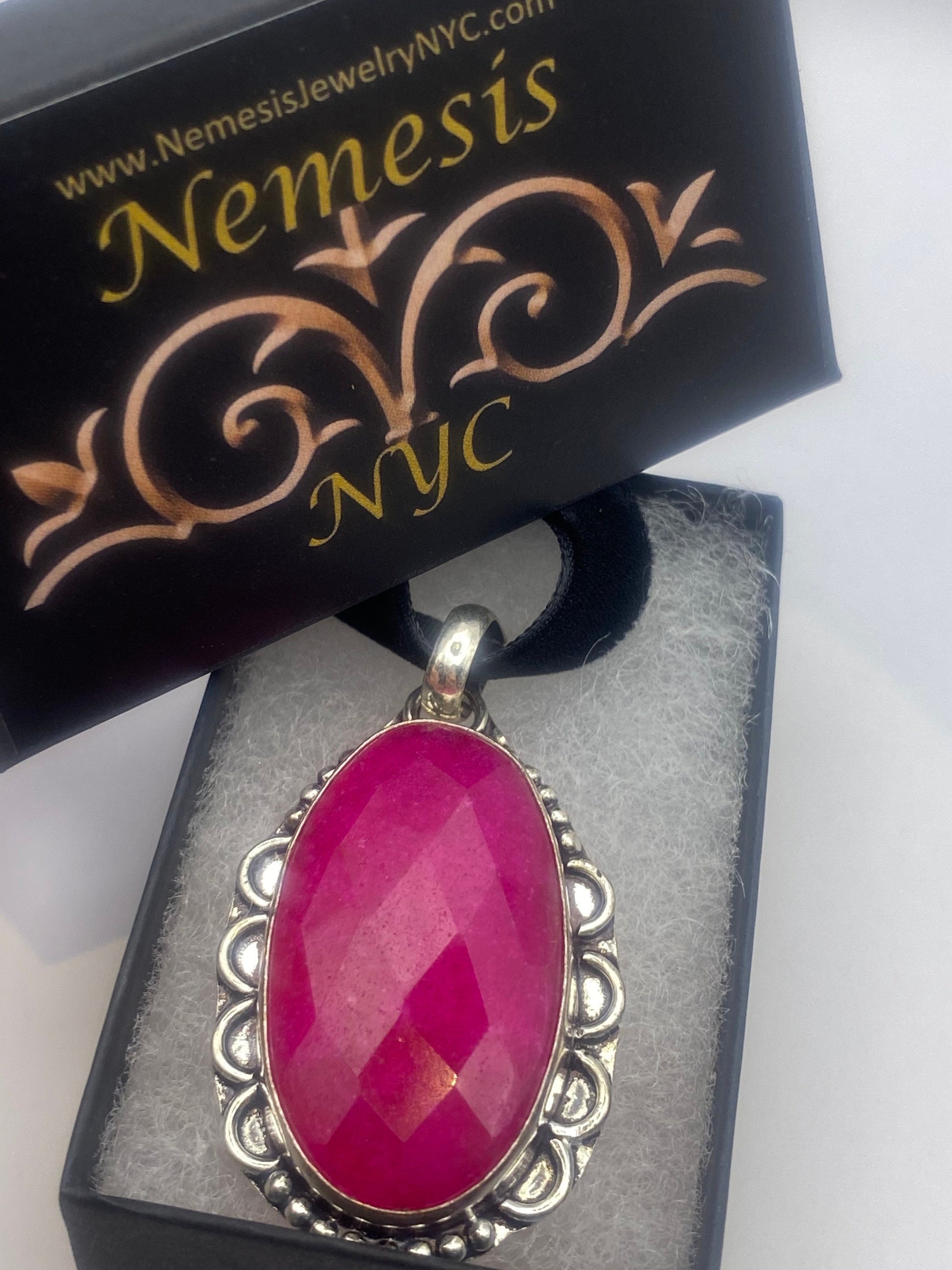 Vintage Antique Pink Raw Ruby Choker Necklace