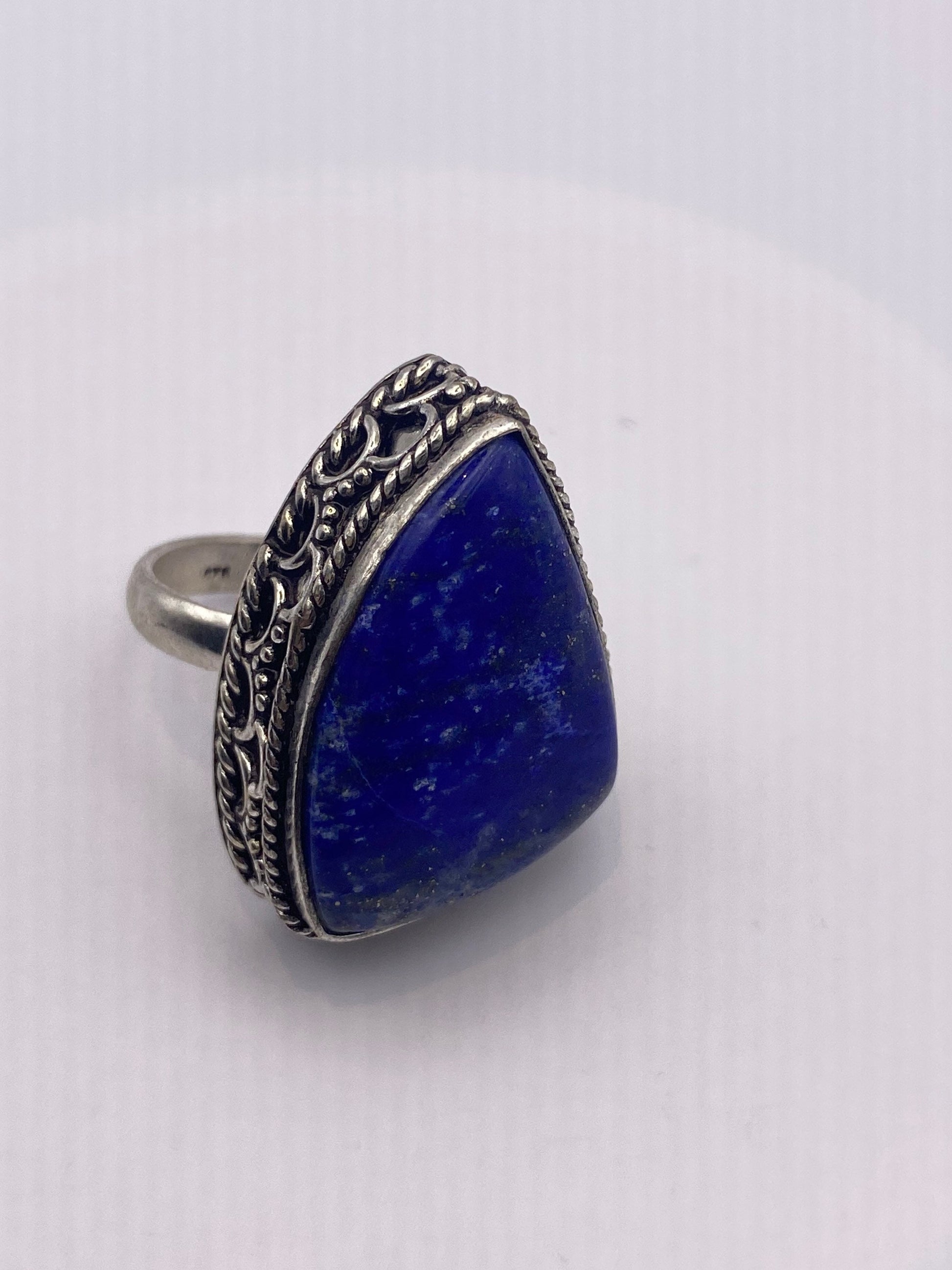 Vintage Blue Genuine Lapis Lazuli Ring