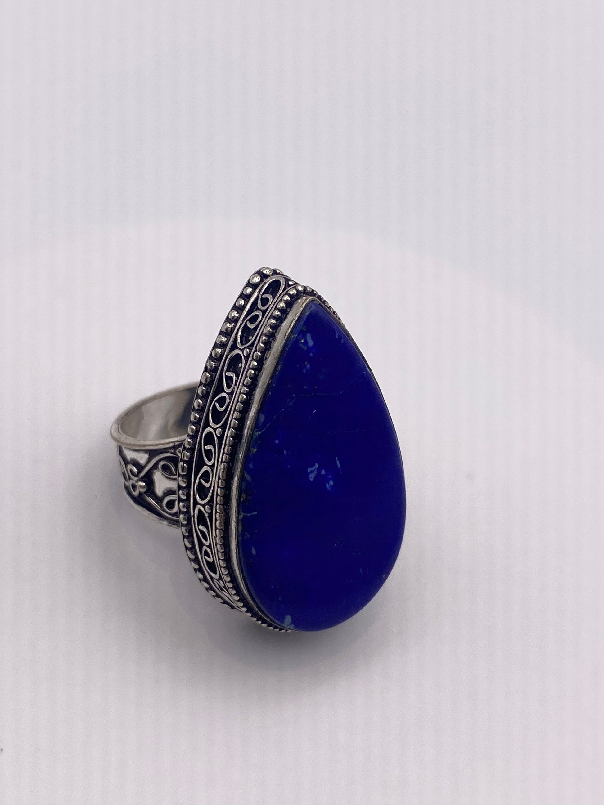Vintage Blue Genuine Lapis Lazuli Ring