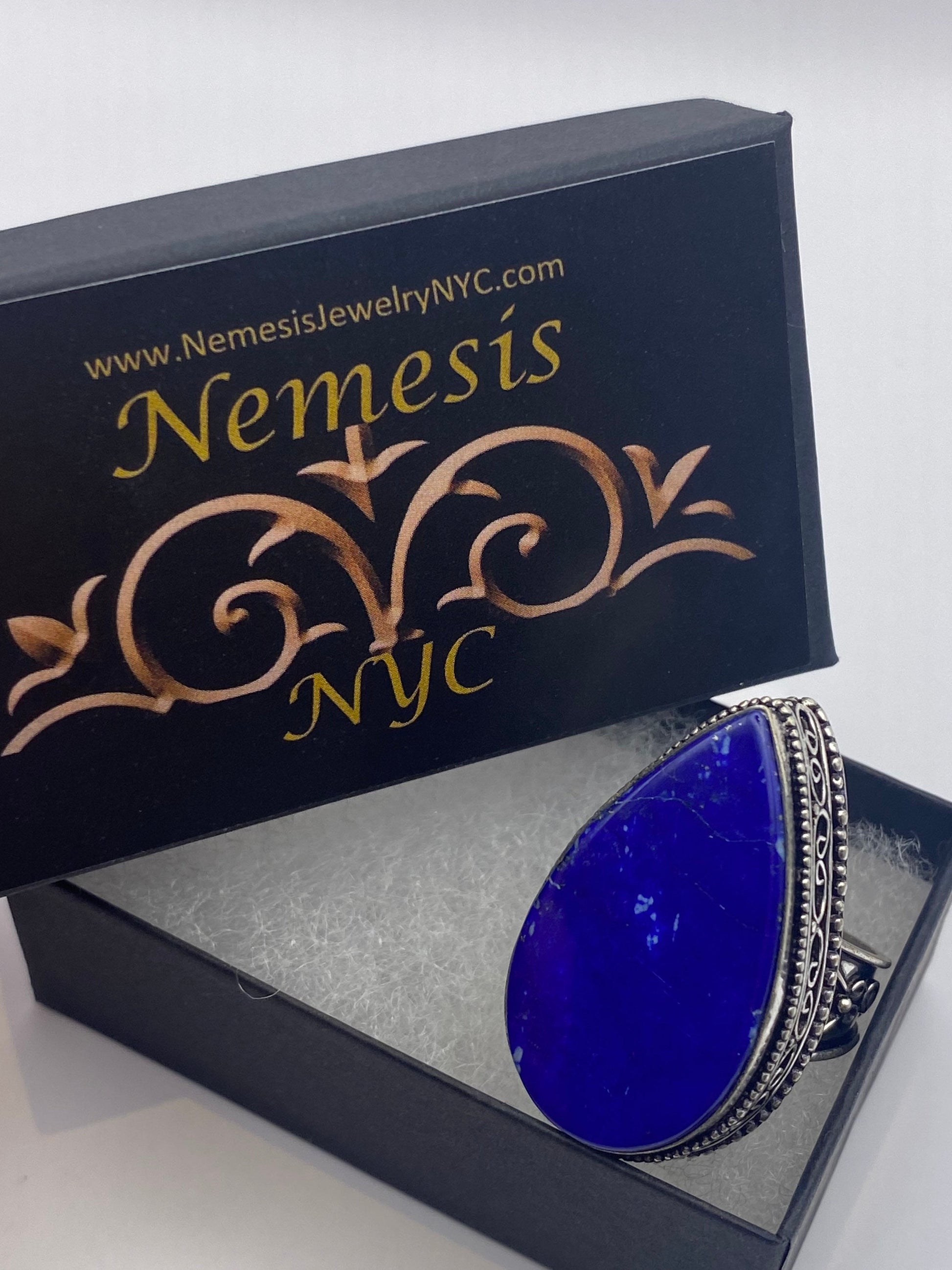 Vintage Blue Genuine Lapis Lazuli Ring