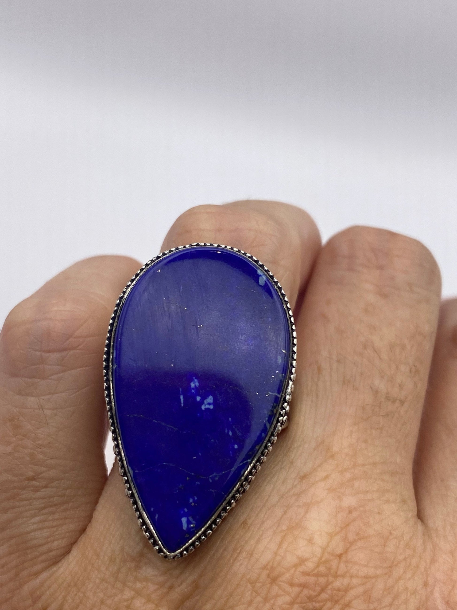 Vintage Blue Genuine Lapis Lazuli Ring