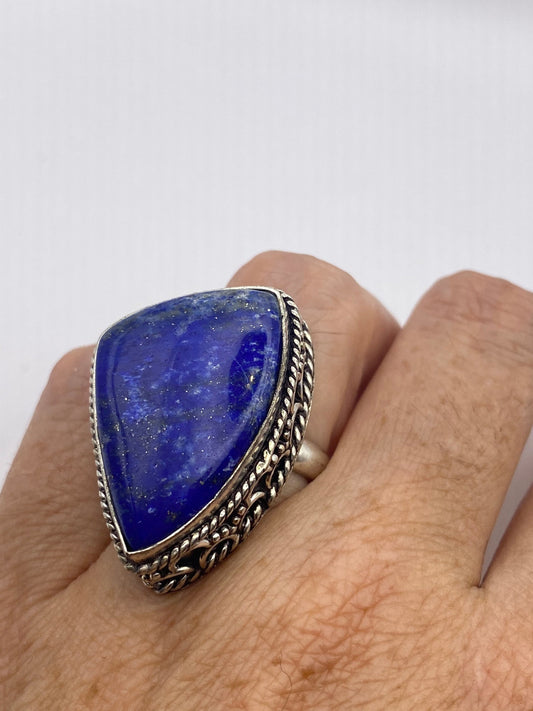 Vintage Blue Genuine Lapis Lazuli Ring