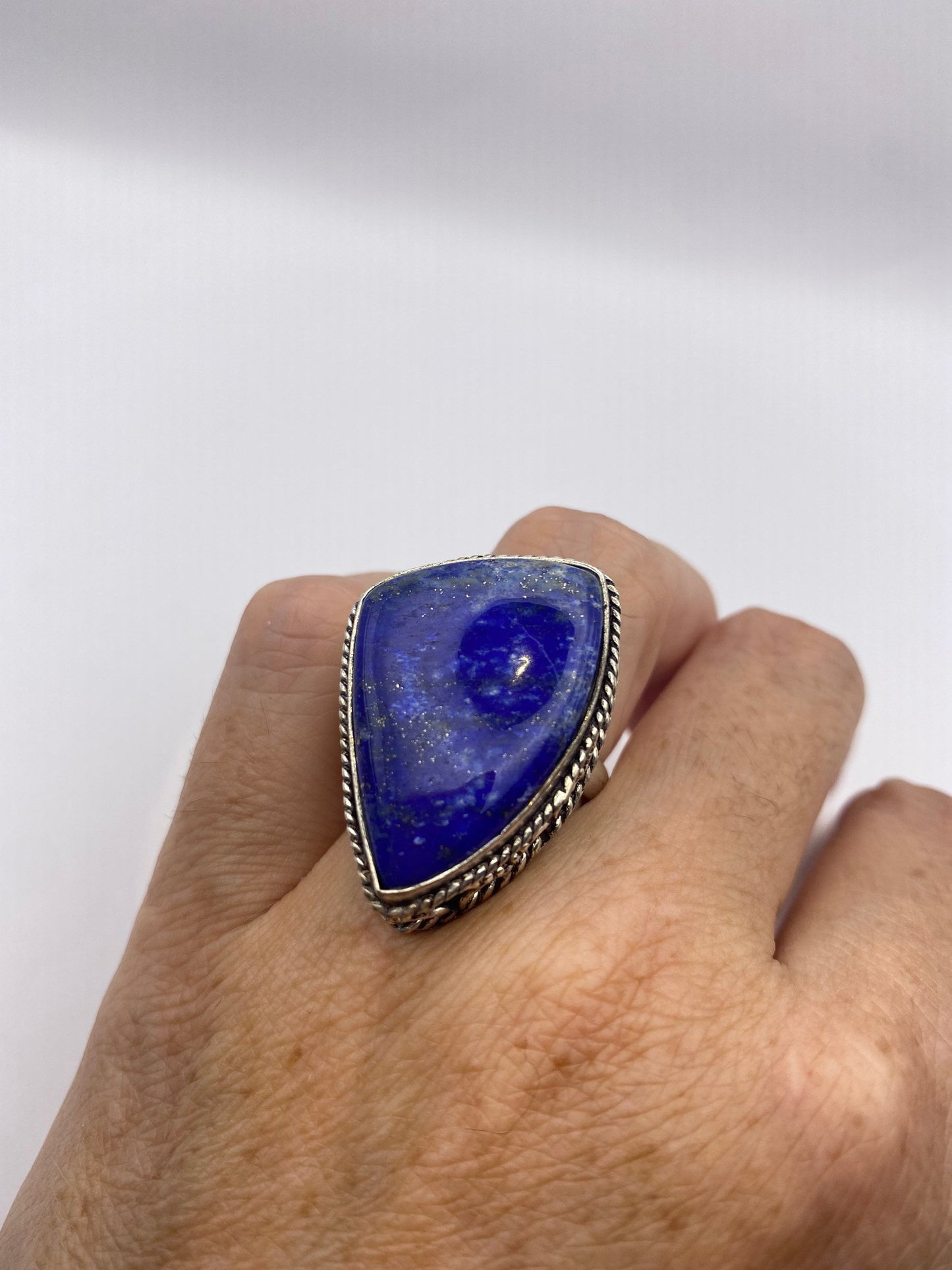 Vintage Blue Genuine Lapis Lazuli Ring