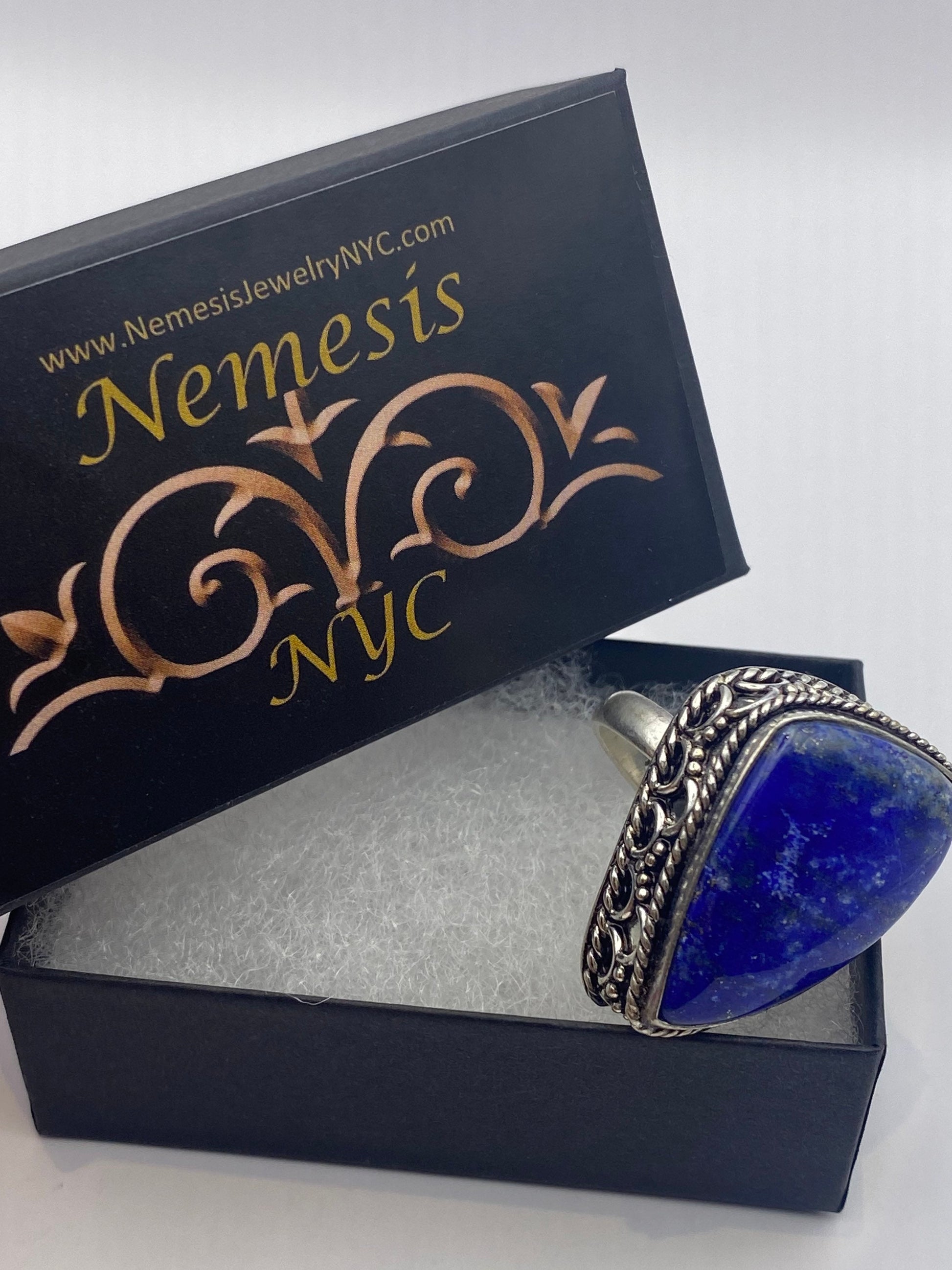 Vintage Blue Genuine Lapis Lazuli Ring