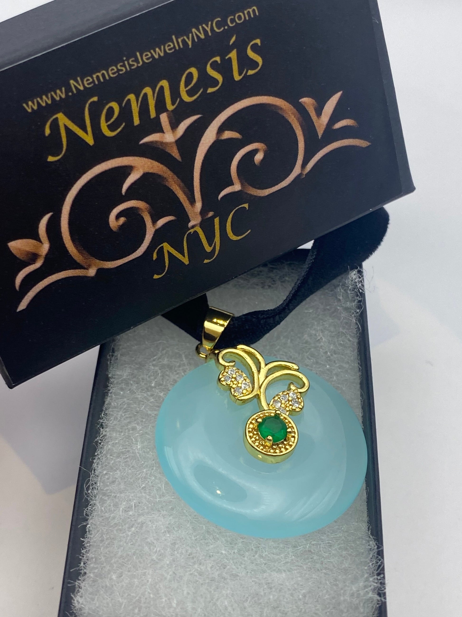Vintage Aqua Chalcedony Choker Necklace