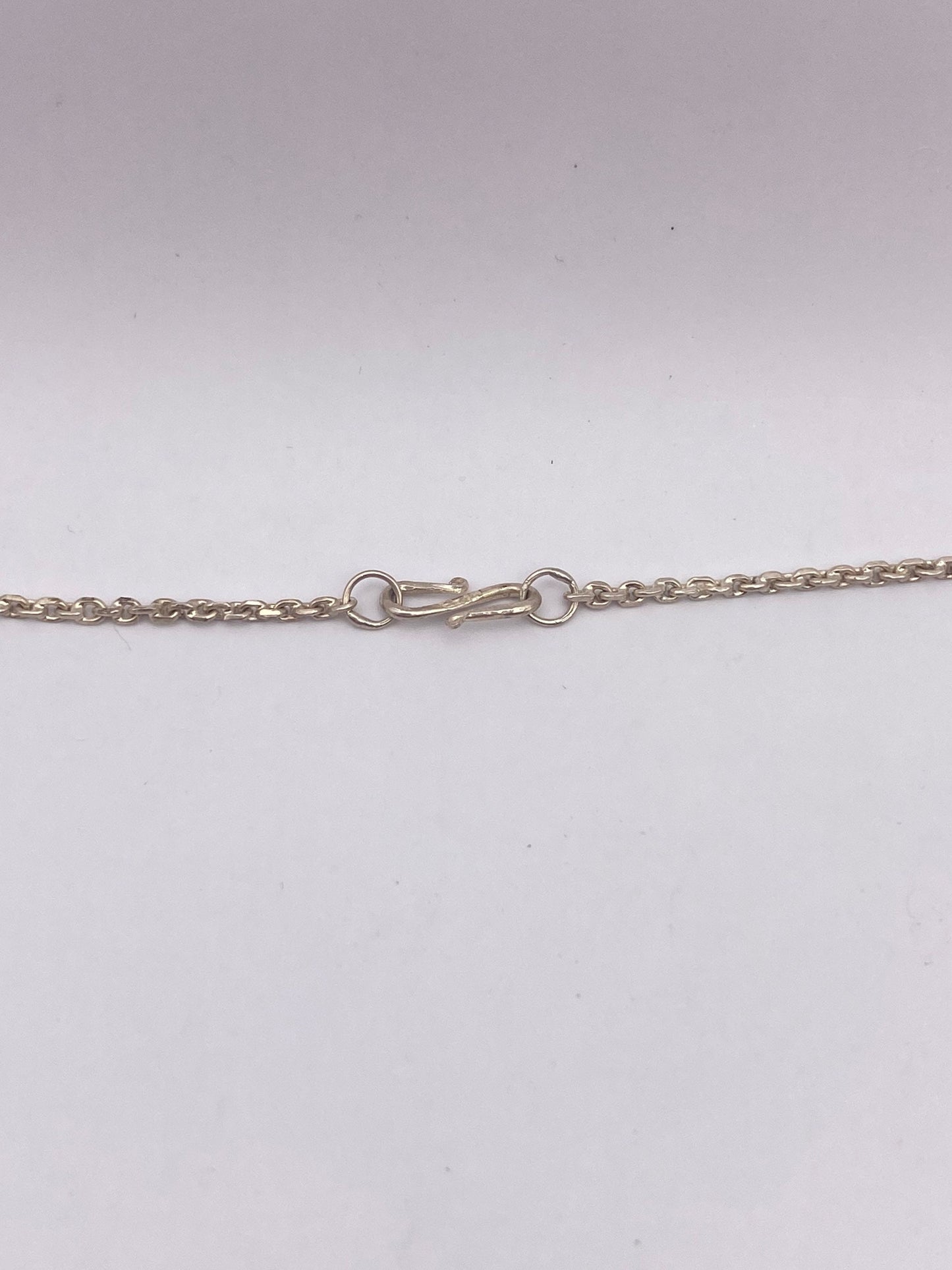 Vintage 925 Sterling Silver filigree 26 Inch Necklace