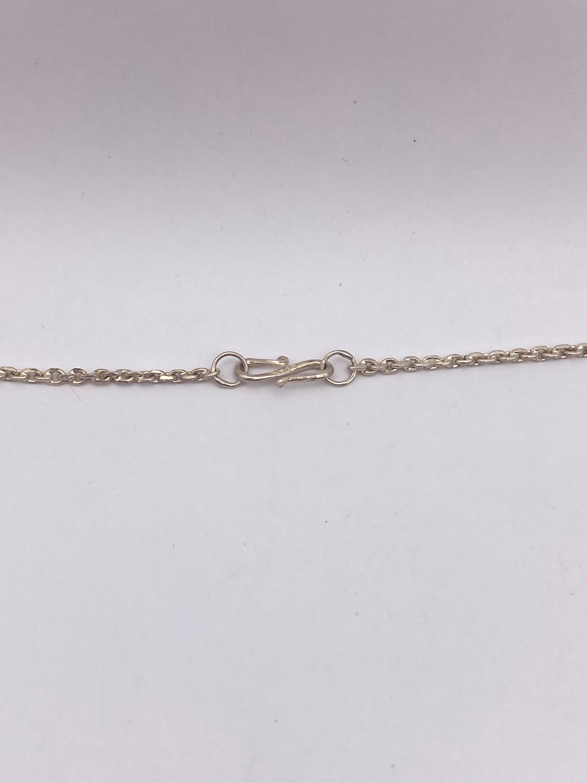 Vintage 925 Sterling Silver filigree 26 Inch Necklace
