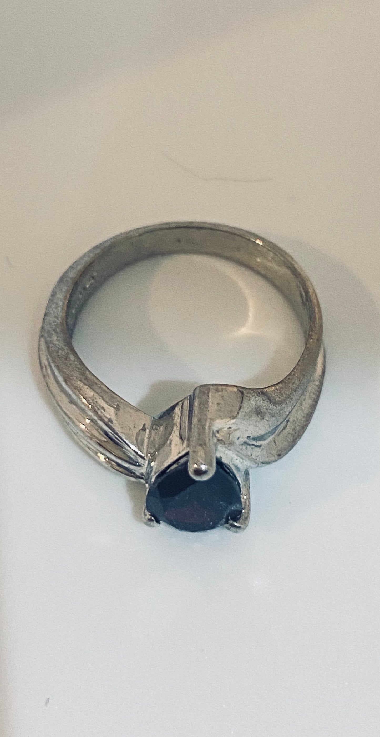 Vintage Red Bohemian Garnet Ring 925 Sterling Silver Size 6