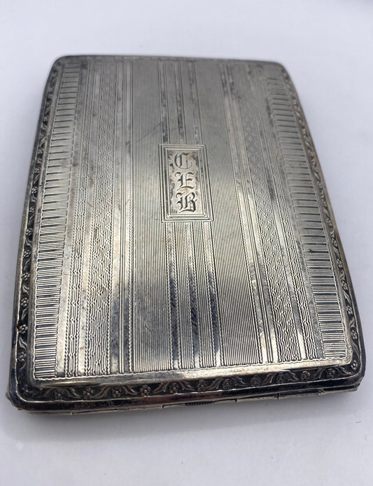 Vintage sterling silver 925 antique cigarette box
