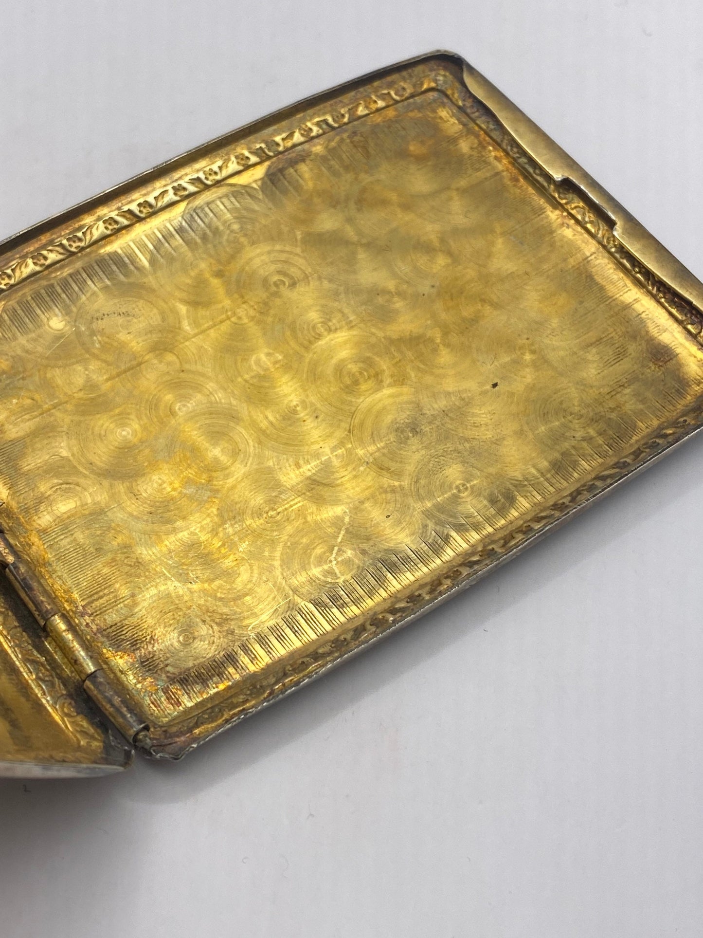 Vintage sterling silver 925 antique cigarette box