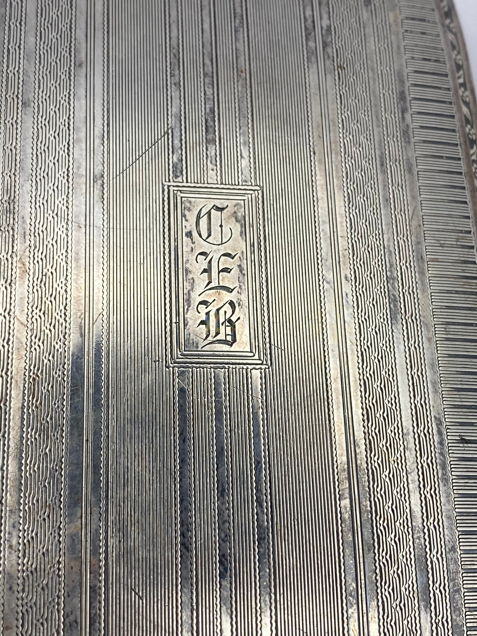 Vintage sterling silver 925 antique cigarette box