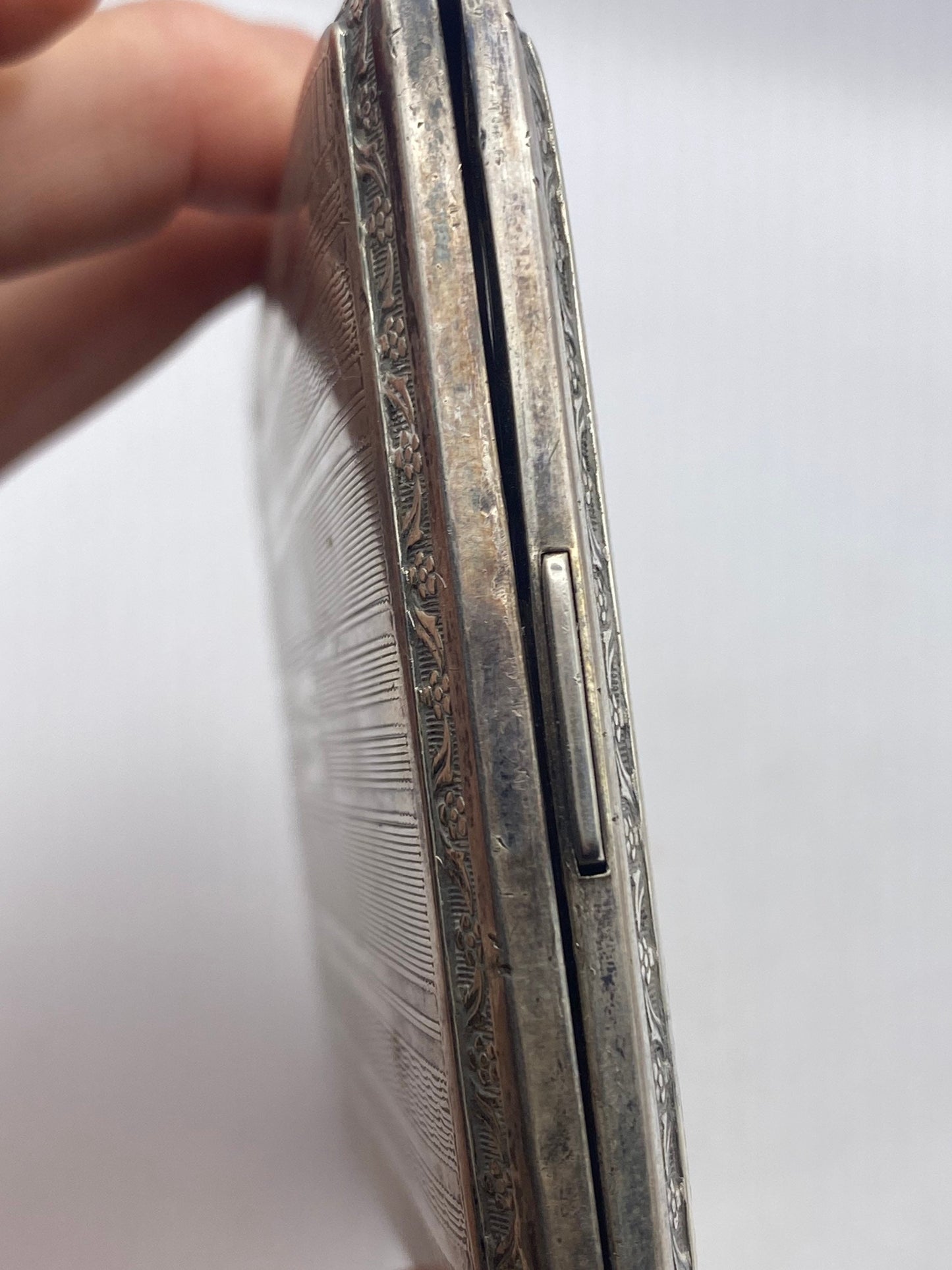 Vintage sterling silver 925 antique cigarette box