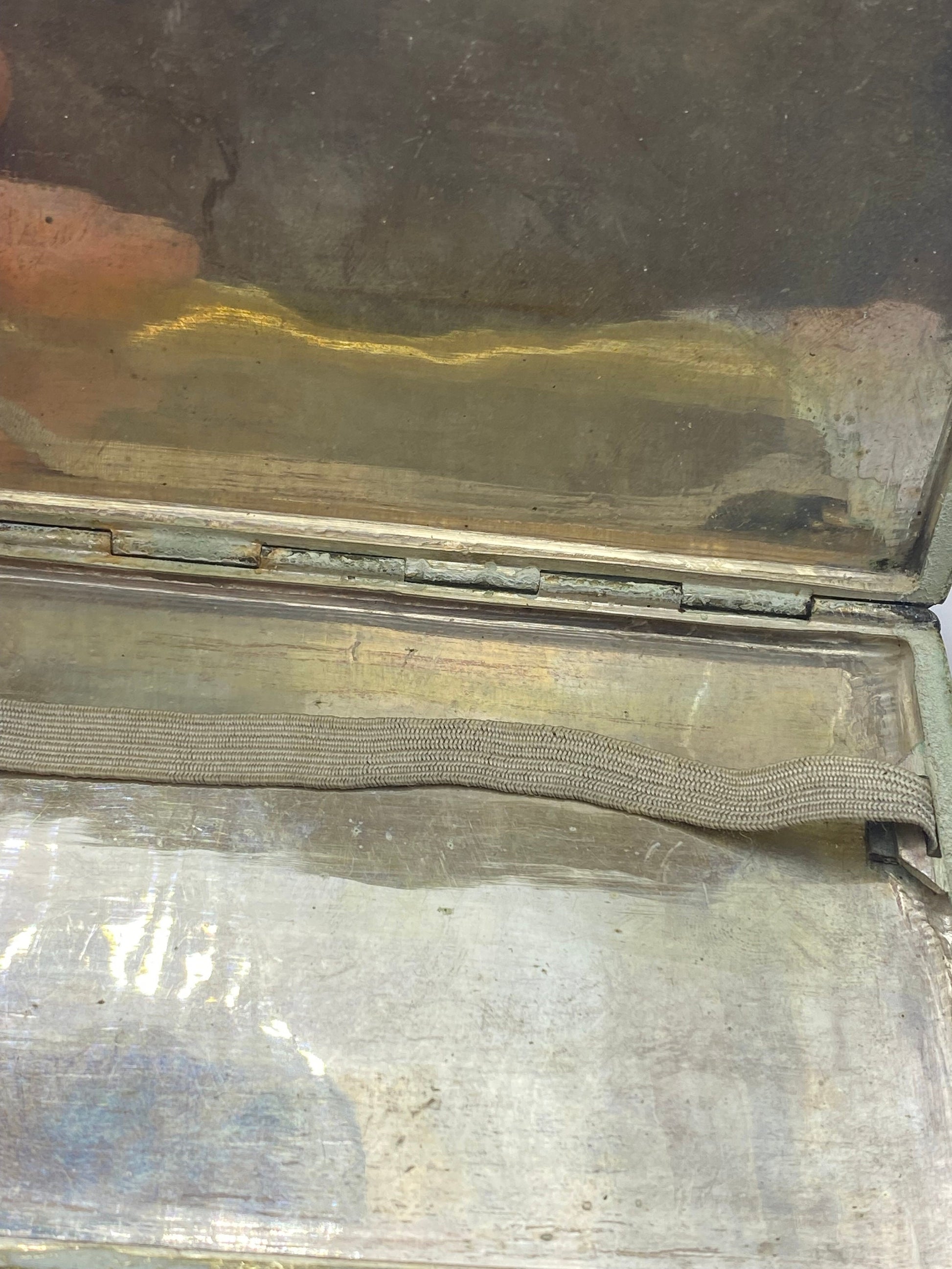 Vintage sterling silver 925 antique cigarette box