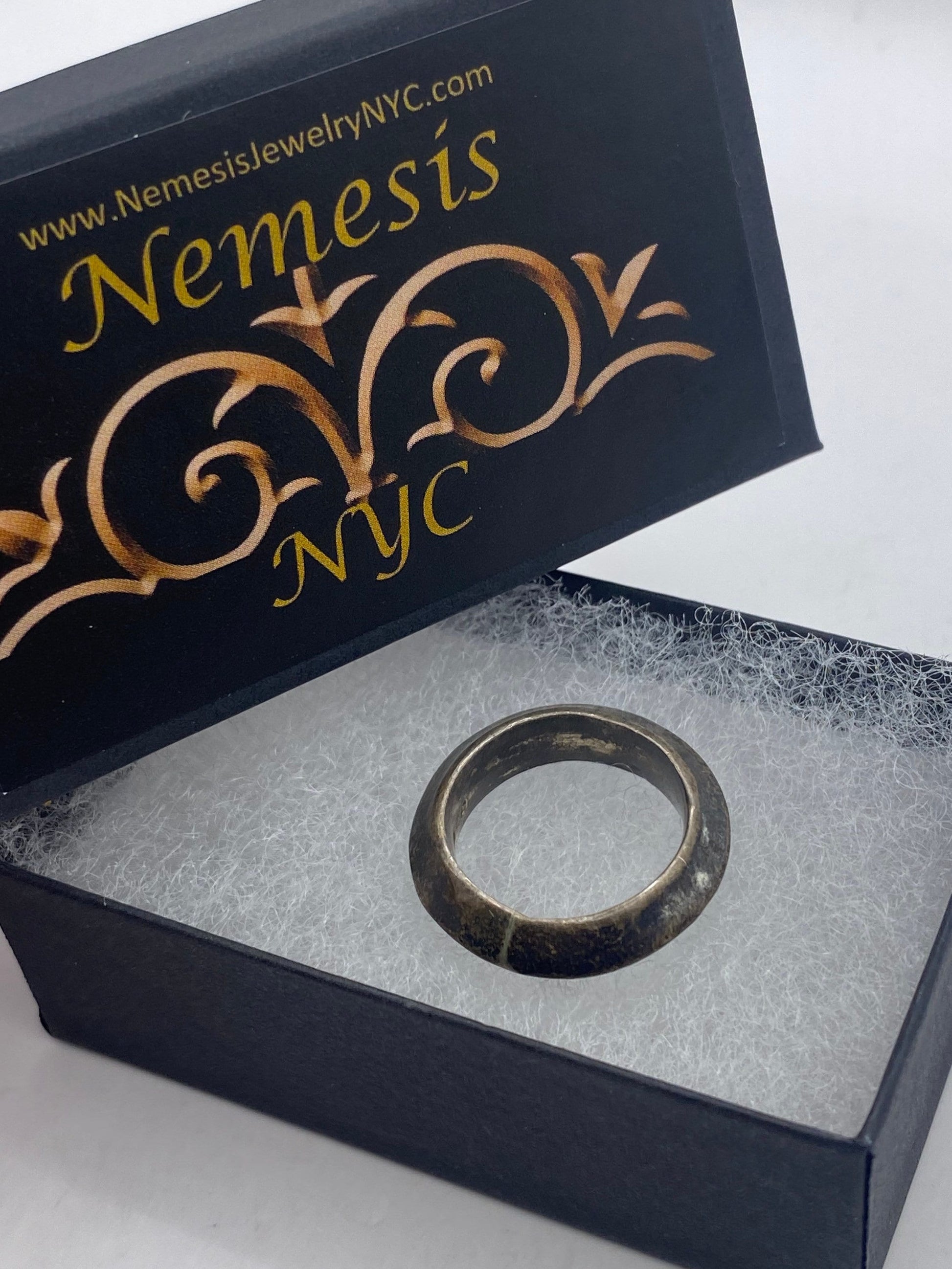 Vintage 925 Sterling Silver Antiqued Band Ring Size 5