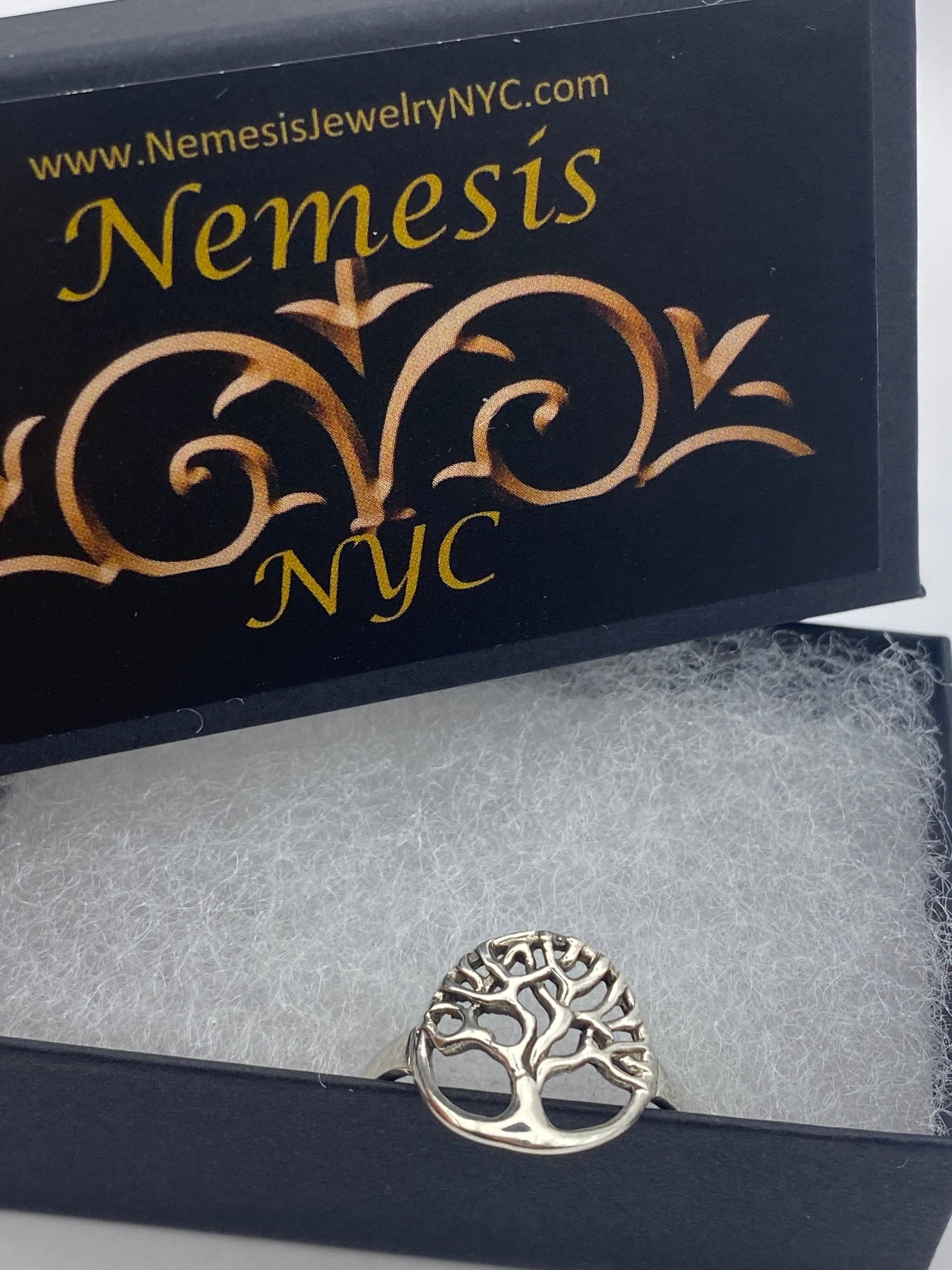 Vintage 925 Sterling Silver Tree of Life Ring