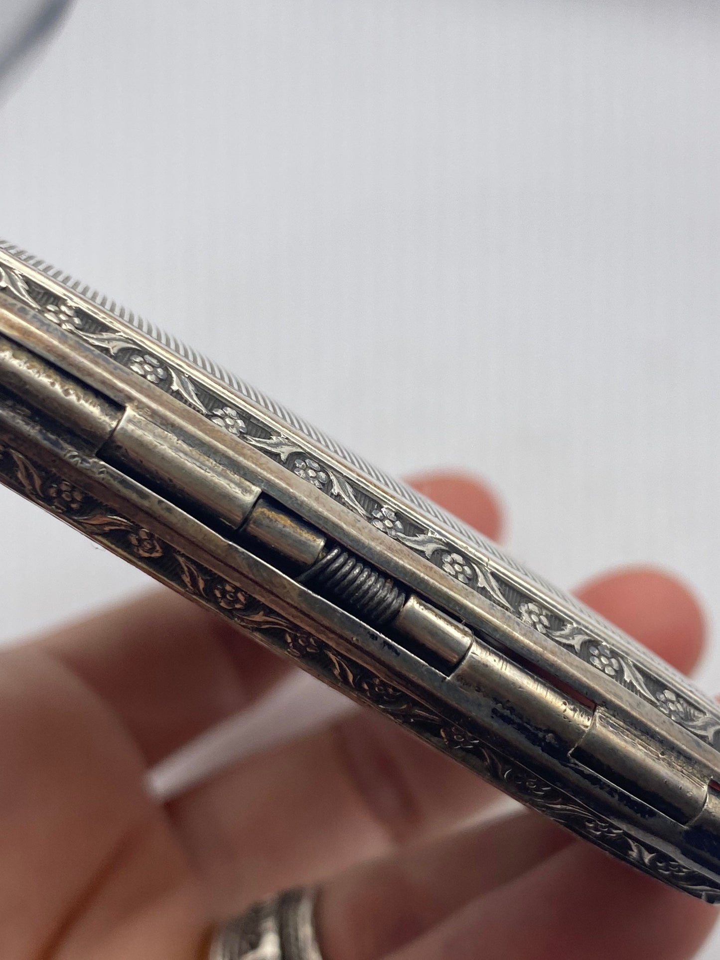 Vintage sterling silver 925 antique cigarette box