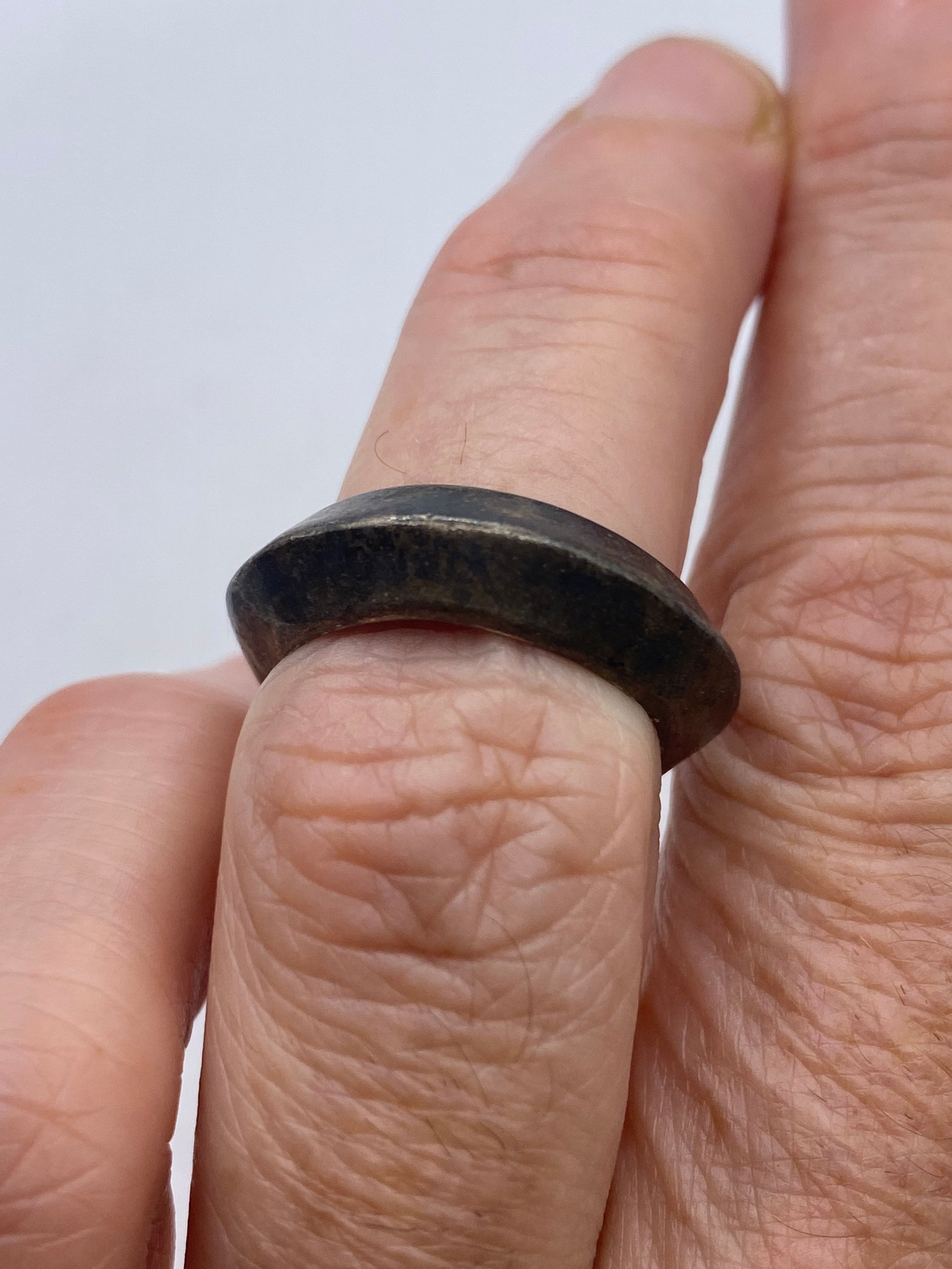 Vintage 925 Sterling Silver Antiqued Band Ring Size 5