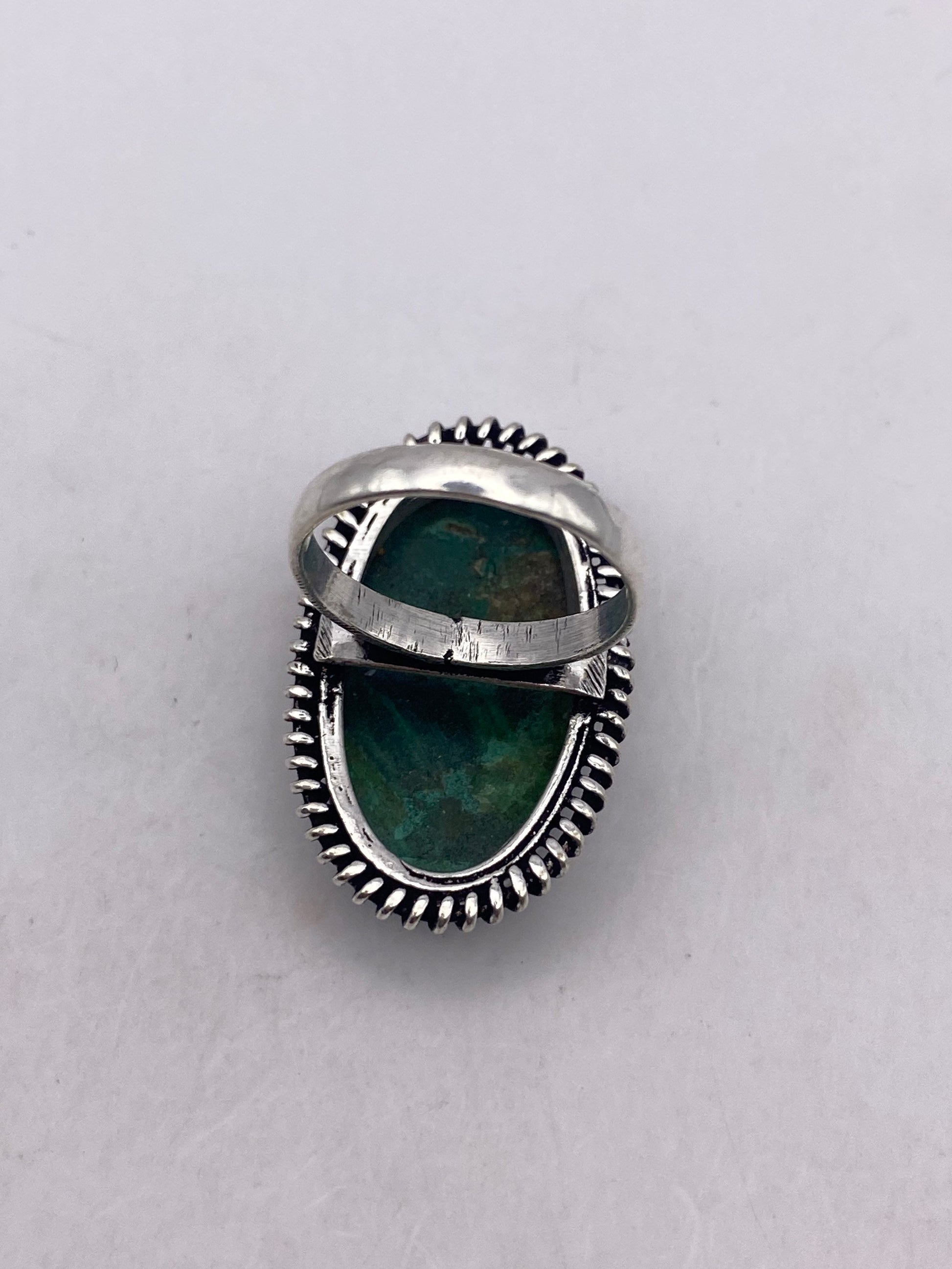 Vintage malachite Ring Size 7.75