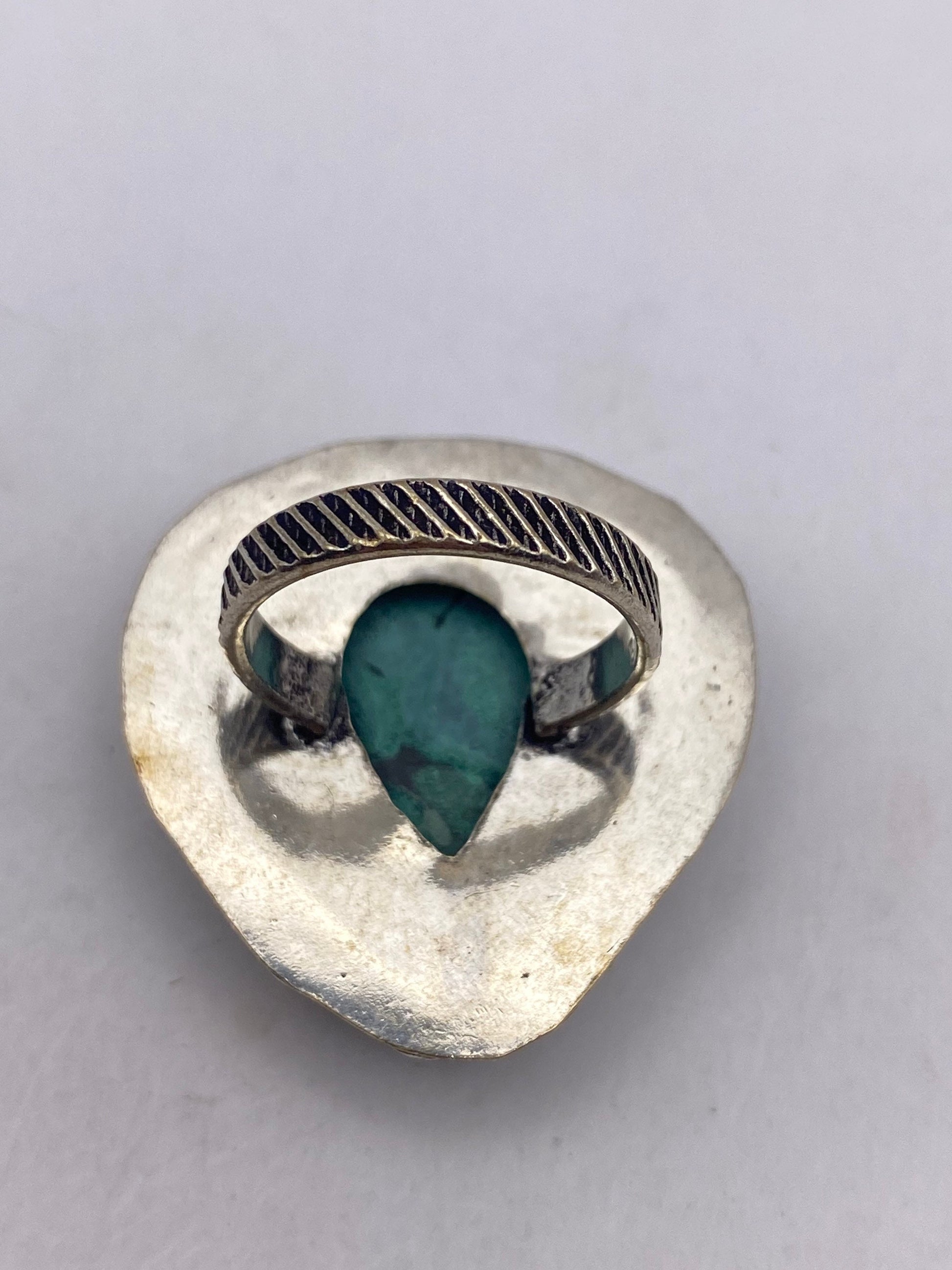 Vintage malachite Ring Size 7