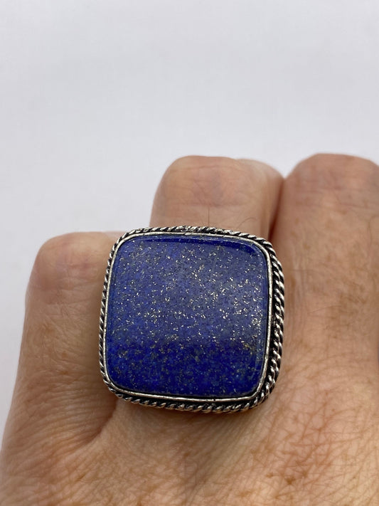 Vintage Blue Genuine Lapis Lazuli Ring