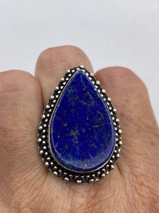 Vintage Blue Genuine Lapis Lazuli Ring