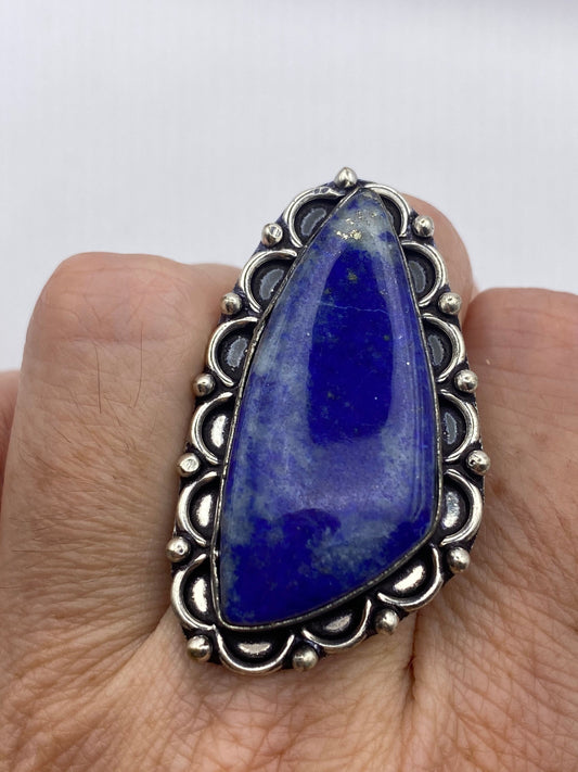 Vintage Blue Genuine Lapis Lazuli Ring