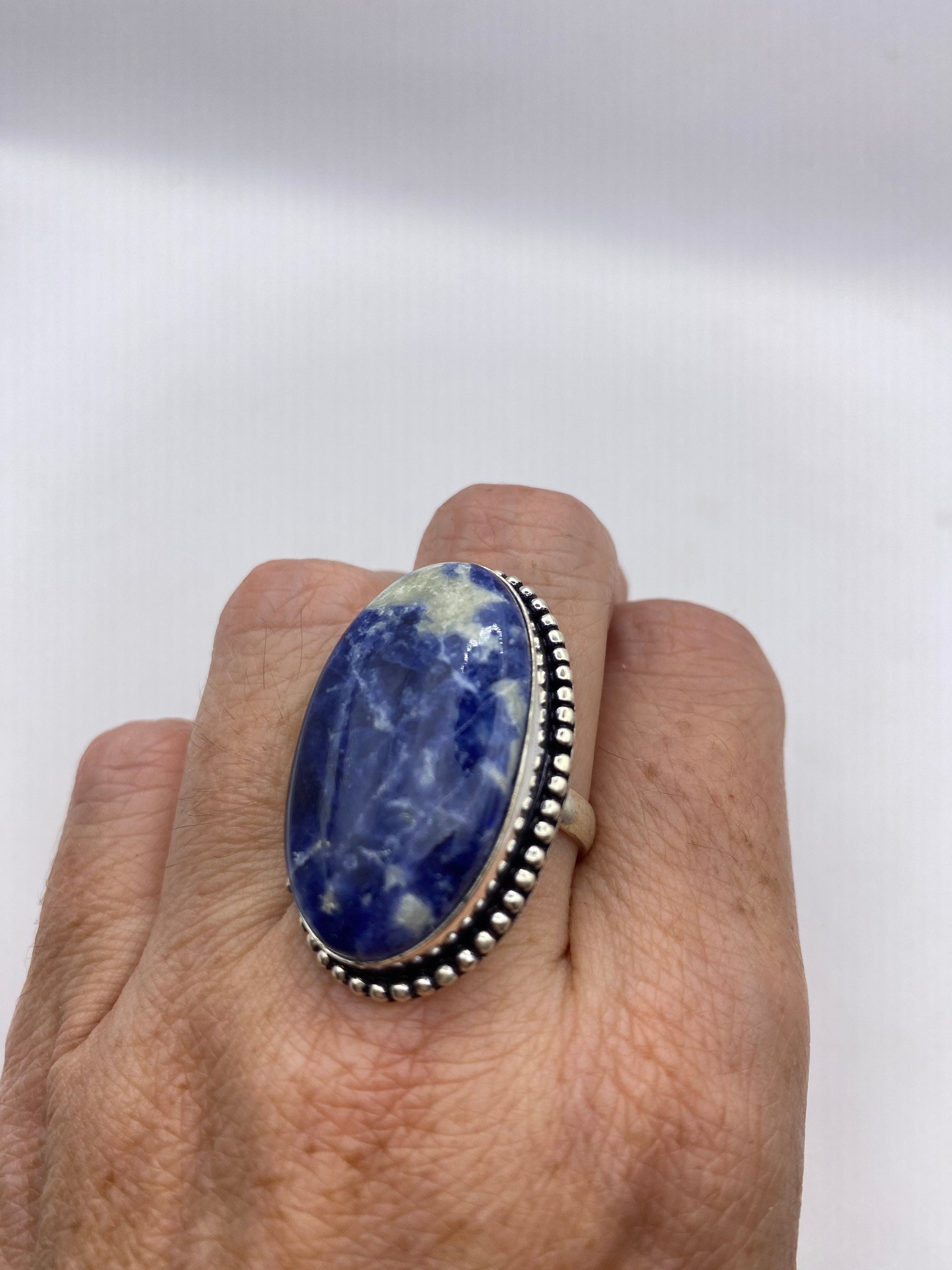 Vintage Blue Genuine Lapis Lazuli Ring