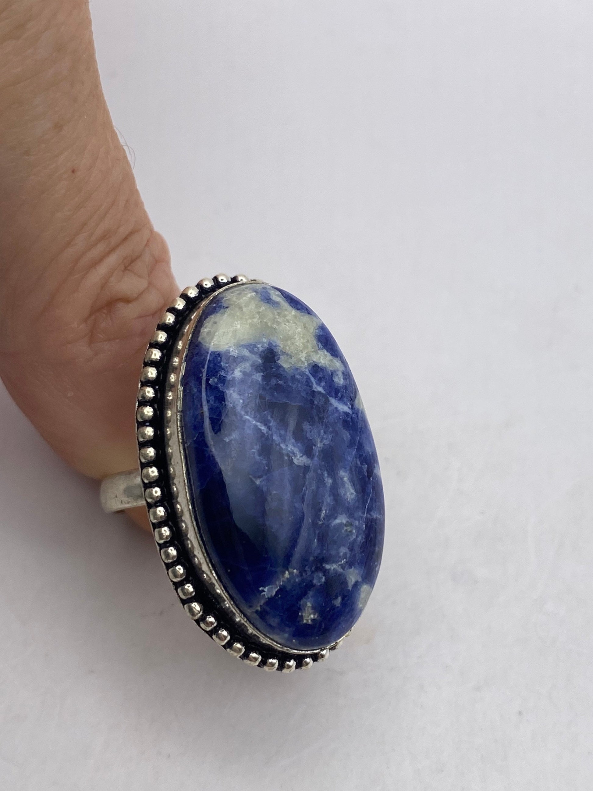 Vintage Blue Genuine Lapis Lazuli Ring