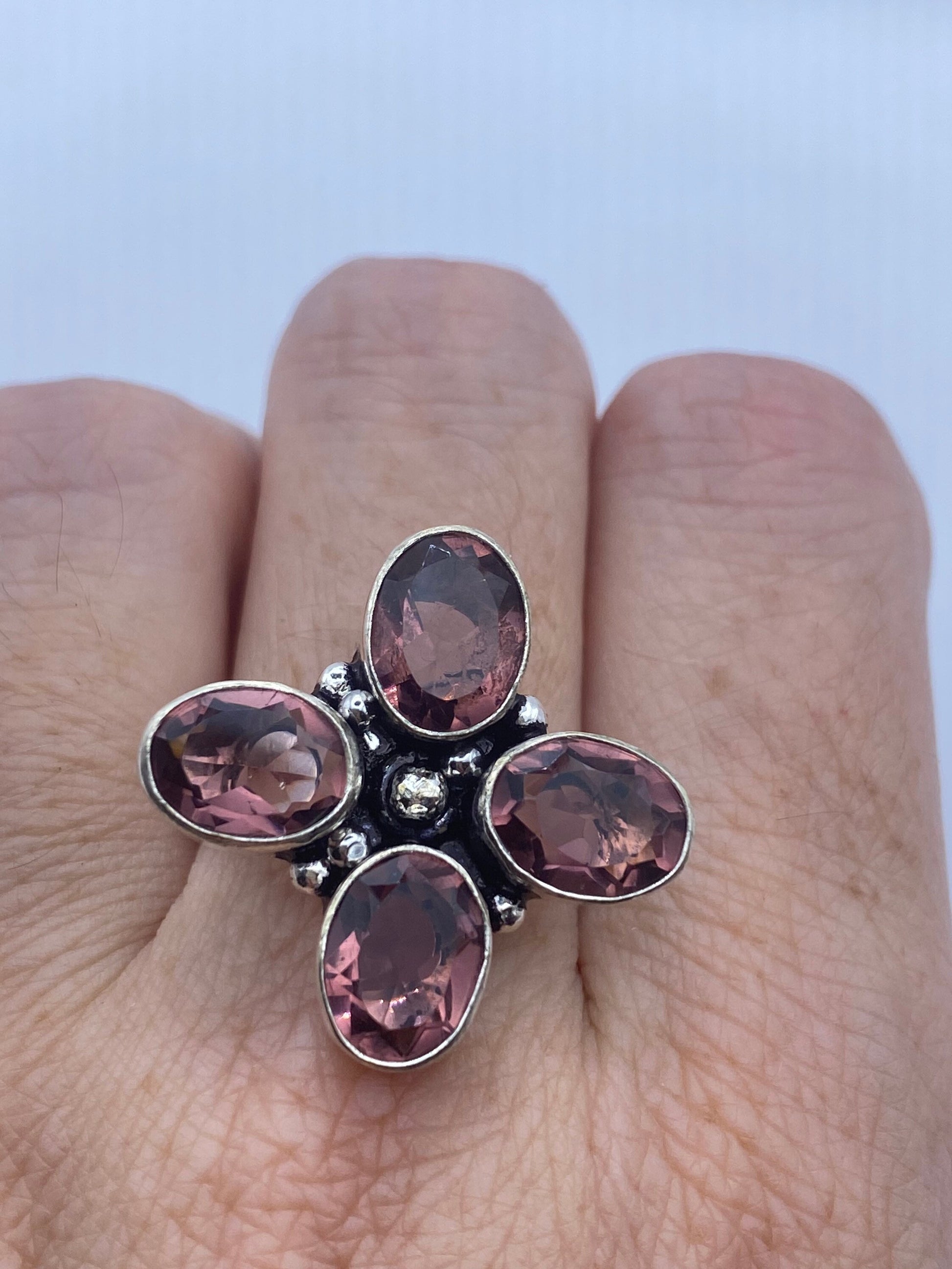 Vintage Pink Tourmaline Cocktail Ring