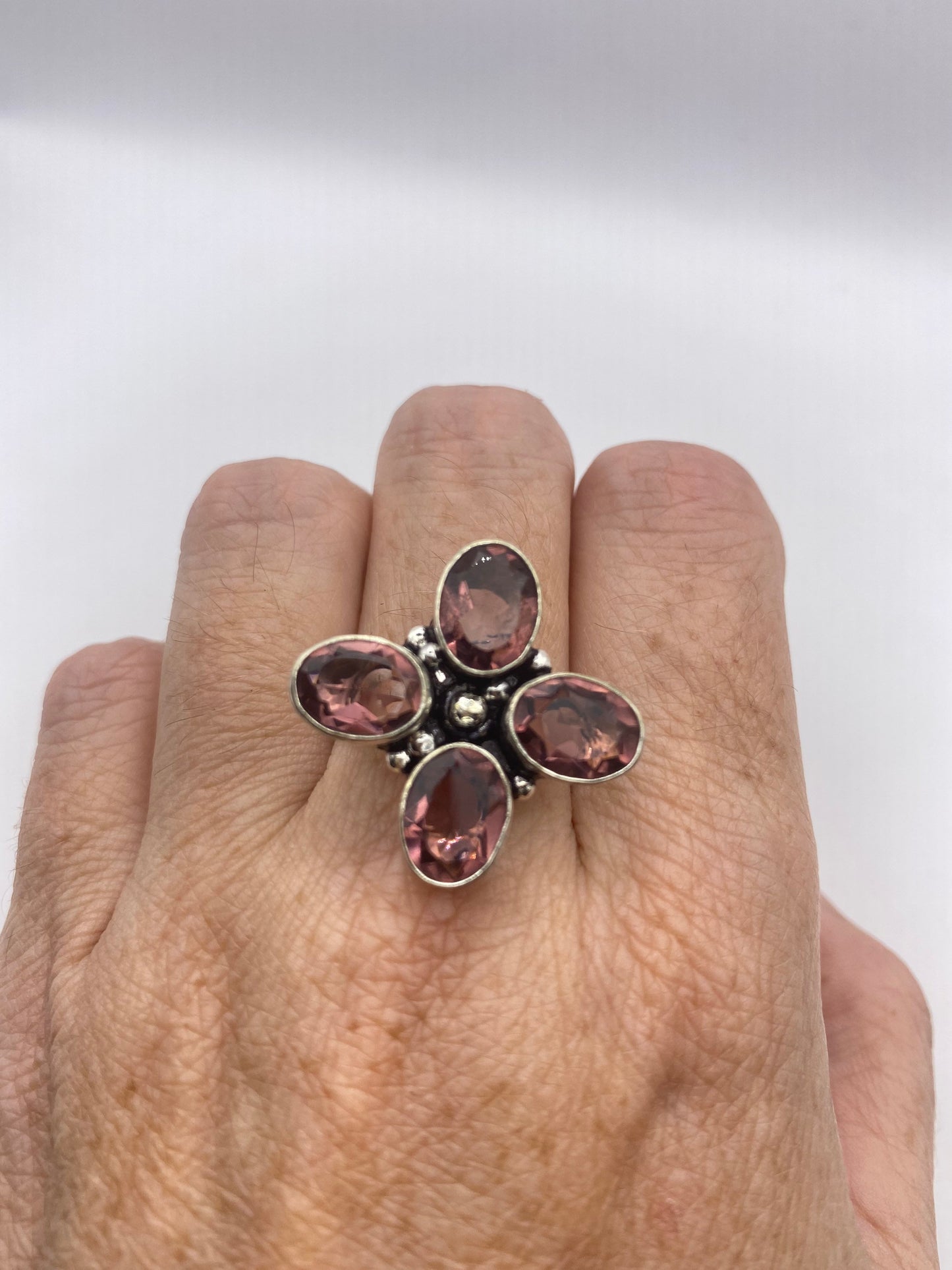 Vintage Pink Tourmaline Cocktail Ring