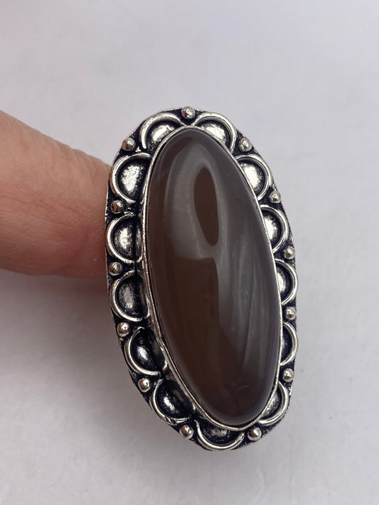 Vintage Genuine Red Jasper Statement Ring