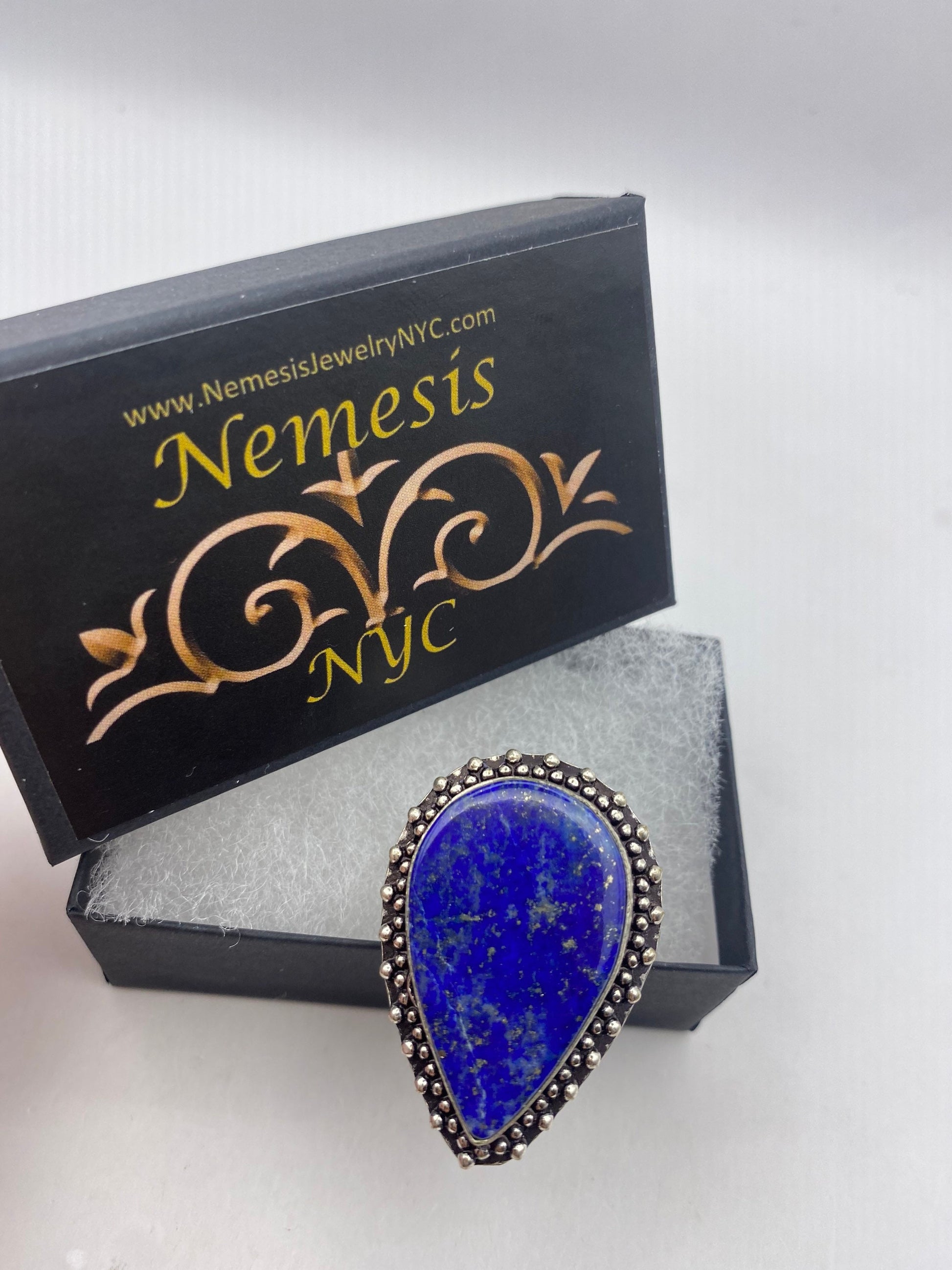 Vintage Blue Genuine Lapis Lazuli Ring