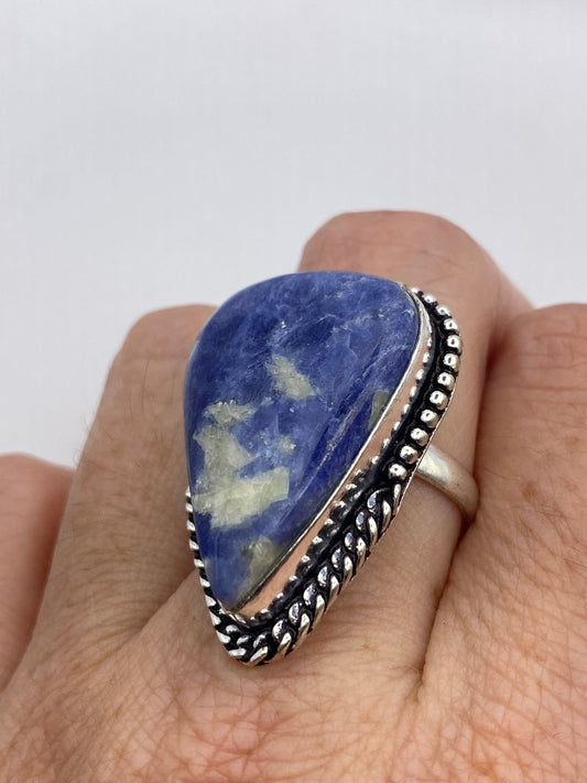 Vintage Blue Genuine Lapis Lazuli Ring