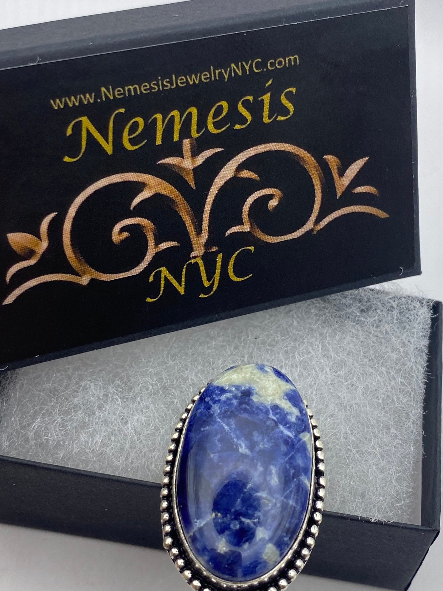 Vintage Blue Genuine Lapis Lazuli Ring