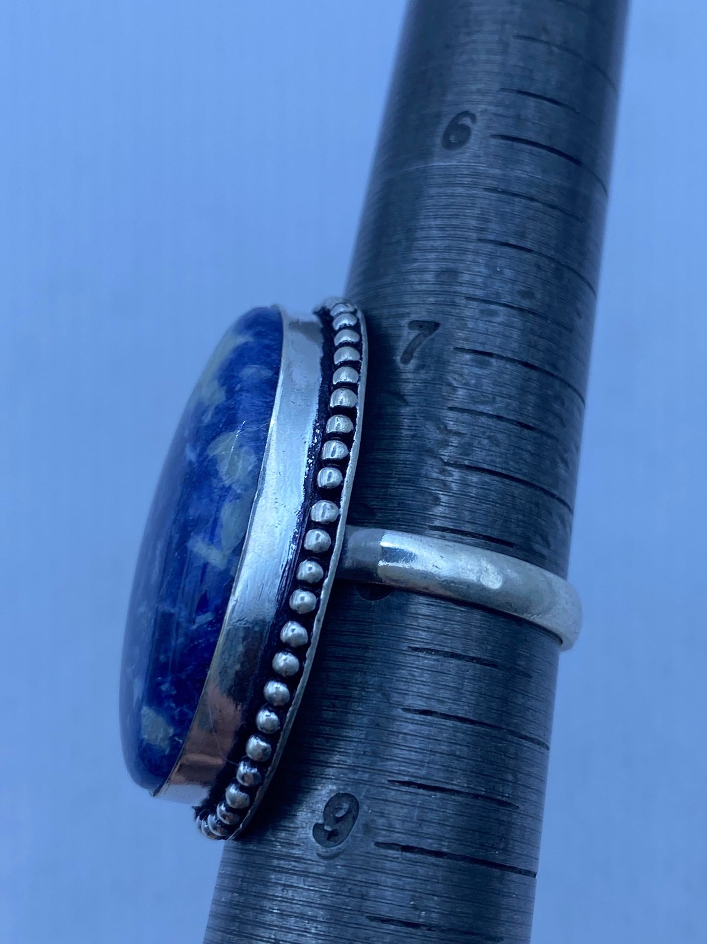 Vintage Blue Genuine Lapis Lazuli Ring