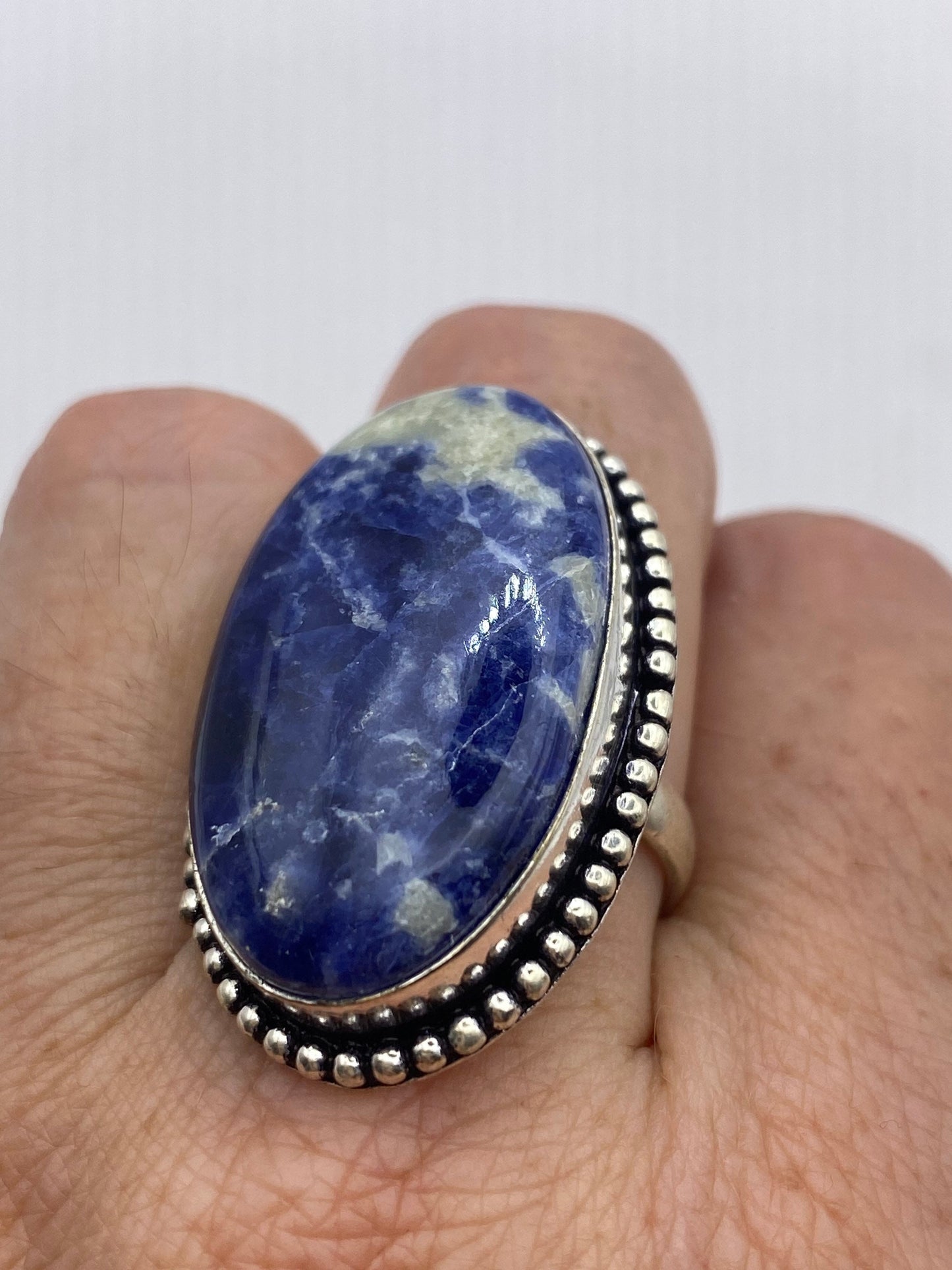 Vintage Blue Genuine Lapis Lazuli Ring