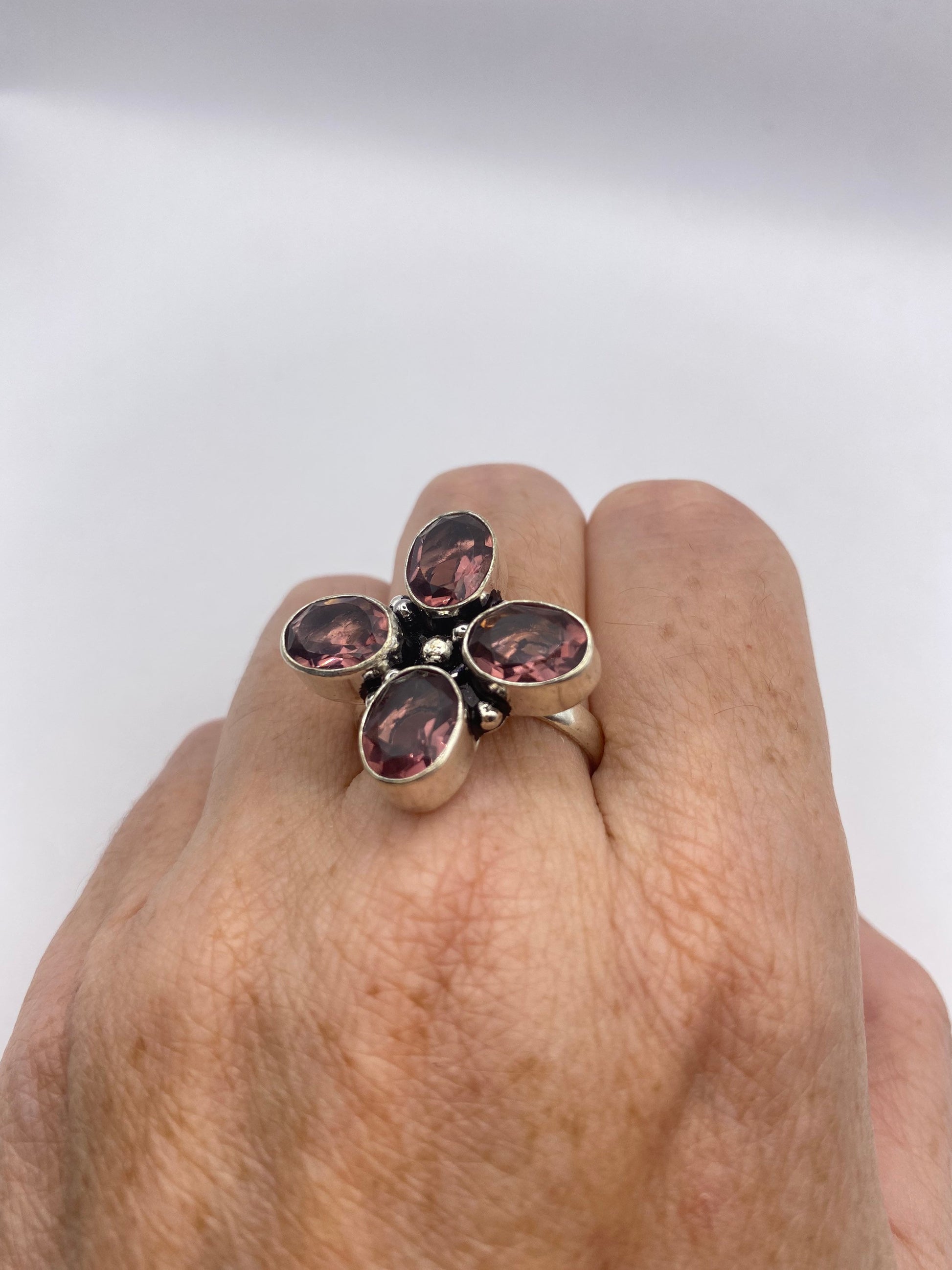 Vintage Pink Tourmaline Cocktail Ring