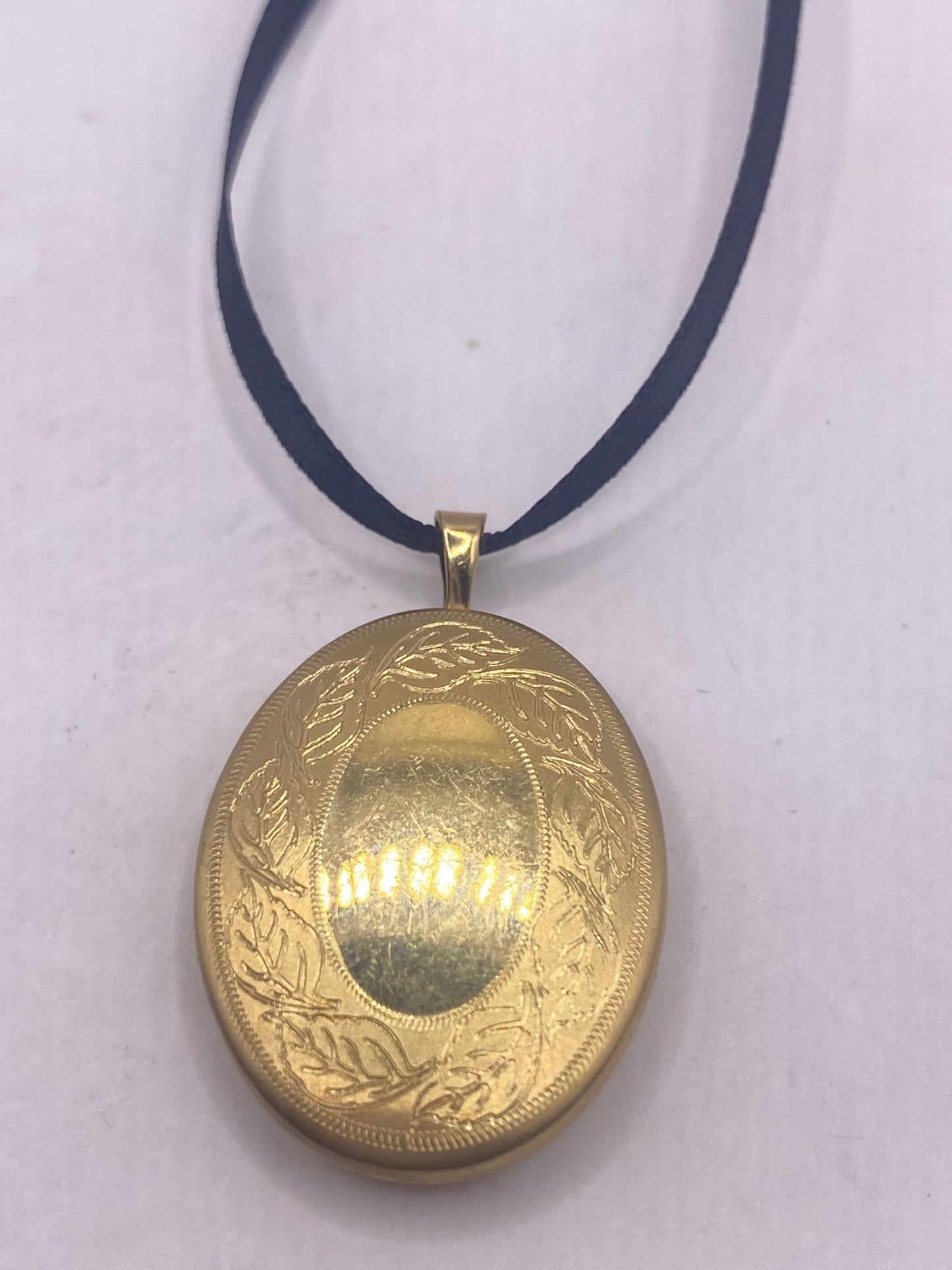 Vintage Locket Choker Gold Filled Necklace