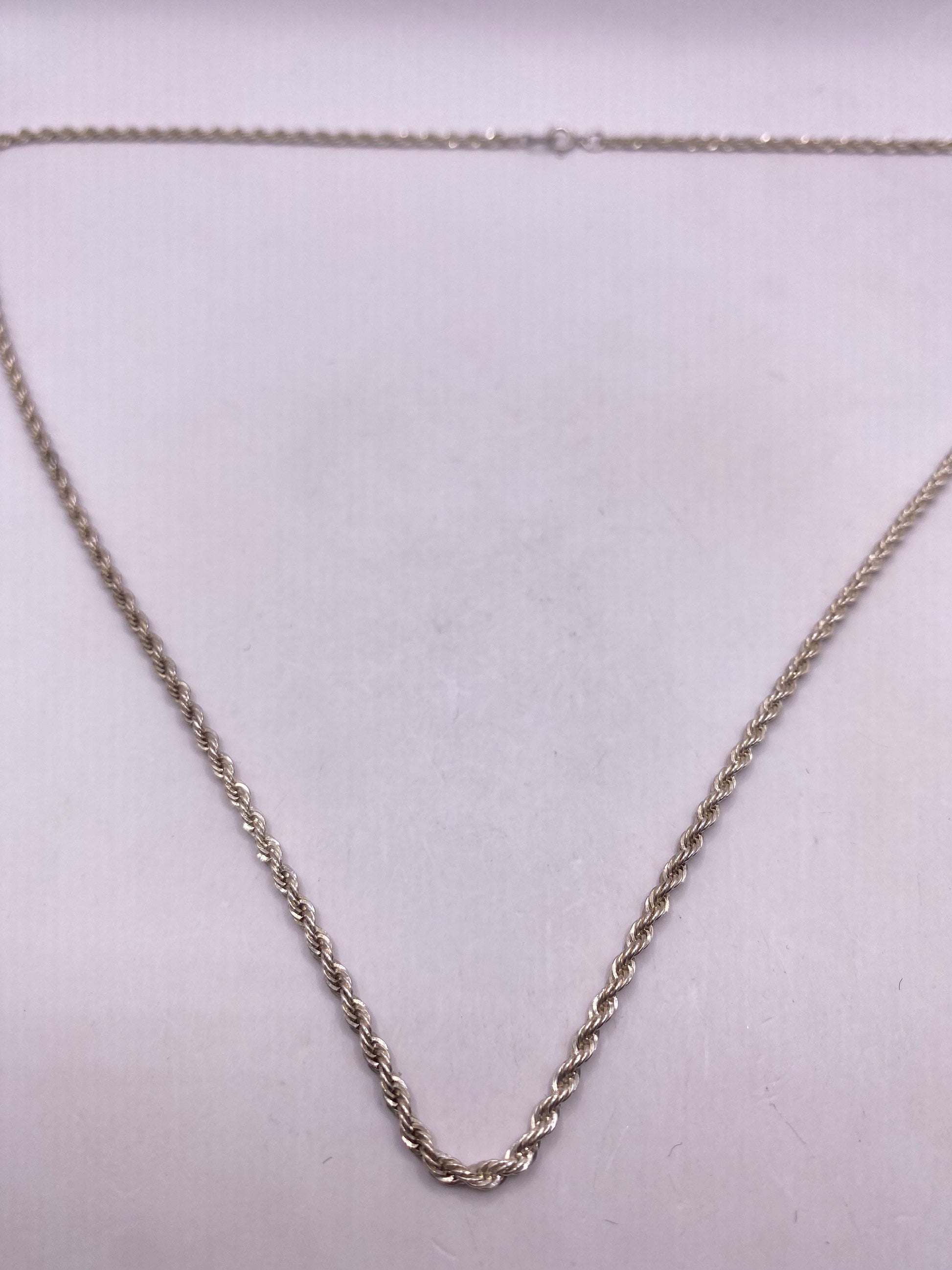 Vintage Chain 22 Inch 925 Sterling Silver Necklace