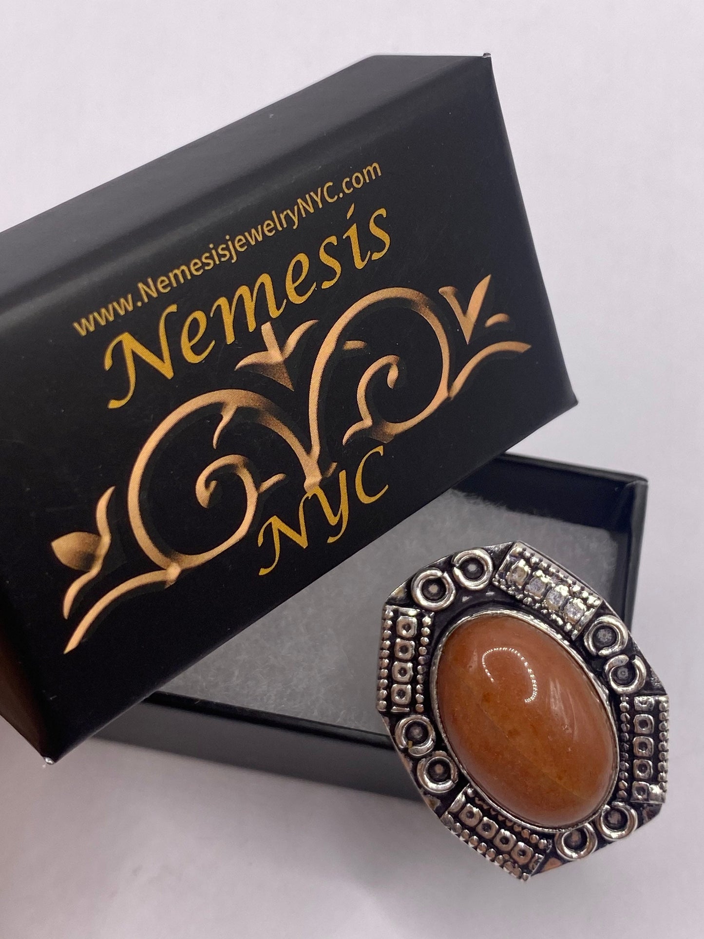 Vintage Genuine Red Jasper Statement Ring