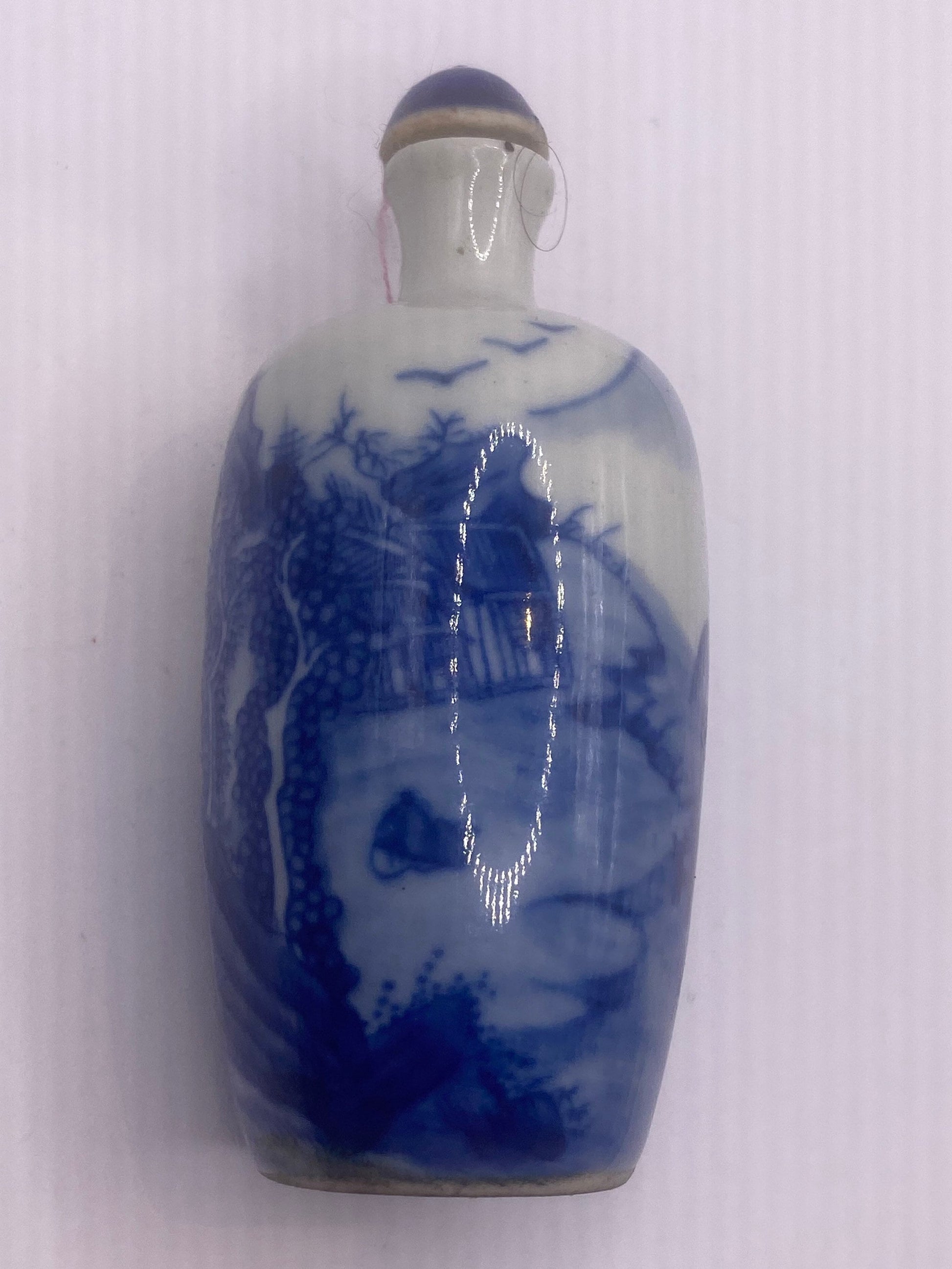 Vintage Dragon Bottle Snuff Perfume Flask Hand Painted Porcelain