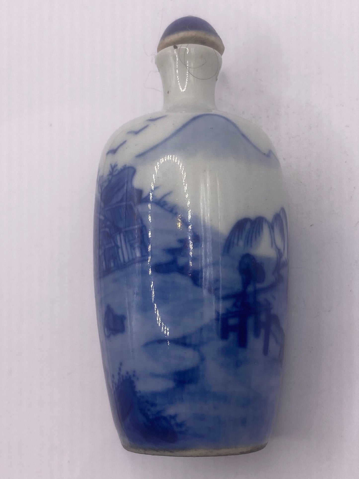 Vintage Dragon Bottle Snuff Perfume Flask Hand Painted Porcelain
