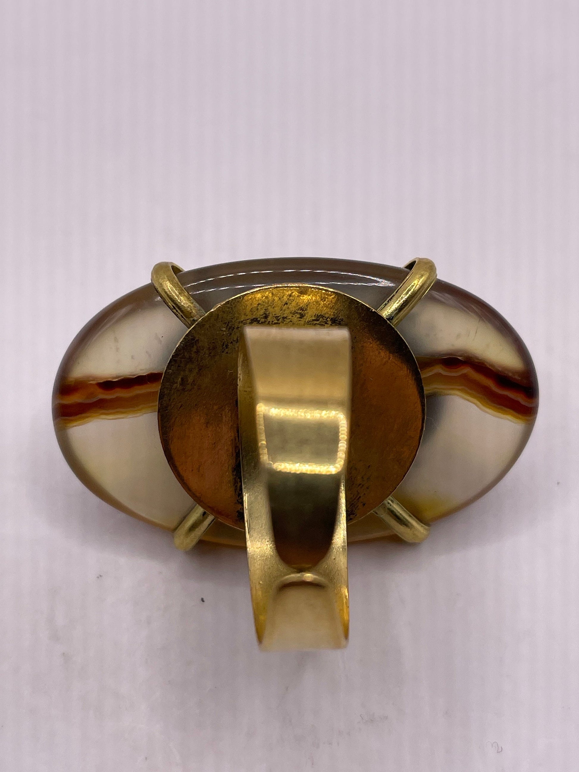 Vintage Genuine Red Jasper Statement Ring